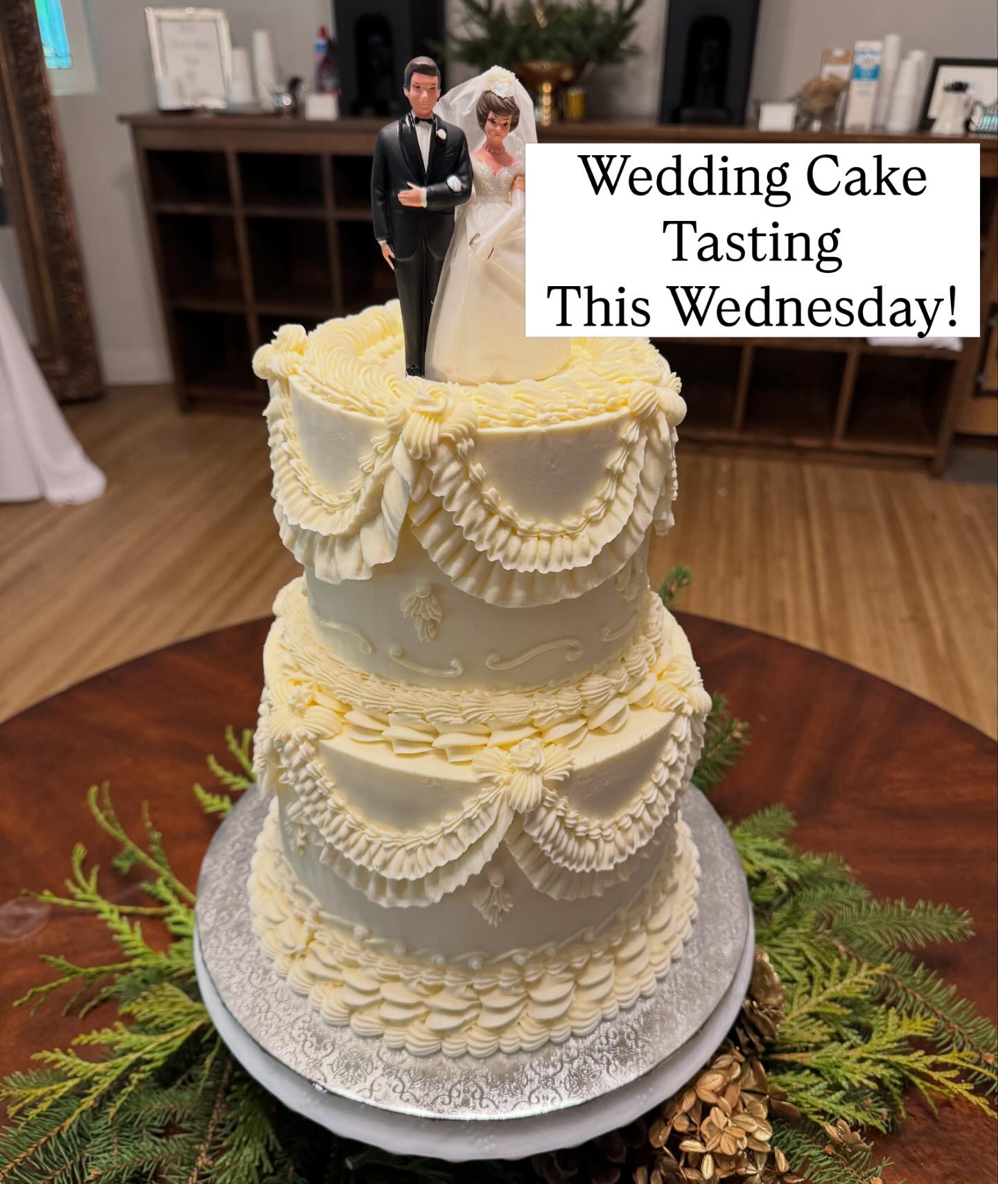 Getting hitched? Or maybe you just like cake? Join us this Wednesday for our Wedding Cake and Dessert Tasting from 6-8 pm. It’s super fun!! Link is in our bio. #caketasting #desserts #cake #chocolatecafe
