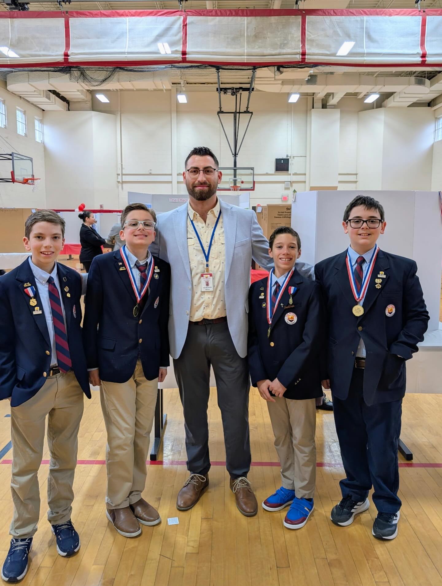 Congratulations to Michael Doti, Grant Galano, Joe Tedeschi and Remsen Lombardi for participating in the Long Island Lutheran science fair this past weekend. Special thanks to Mr. Meyerson for working with them to make their projects come alive.