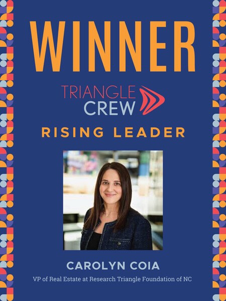 Congratulations to Carolyn Coia for being named this year’s Rising Leader at @trianglecrewnetwork’s 27th Annual Champion Awards! 🏆
As vice president of real estate for the Research Triangle Foundation of N.C., Carolyn manages land sales across @theRTP’s 7,000-acre footprint, as well as leads real estate strategy and execution within @hubrtp’s 100-acre downtown destination – which includes Horseshoe.
TCREW’s Rising Leader award recognizes an individual 40 or younger who exemplifies excellence, delivers high-performance results and transcends expectations in the commercial real estate industry. Carolyn’s leadership continues to advance RTP’s next chapter, and the mix of projects and property types within Hub RTP is helping to shape a vibrant destination that brings together workplaces, dining, retail and community-driven experiences.
Horseshoe’s own @nannygoatrtp also received two nominations for Best Interiors Project (Non-Office) and Most Creative Local Marketing Campaign for its July 2025 grand opening, reflecting a strong focus on placemaking and experience-driven design.
Congratulations to this year’s #TCREW Champion Award recipients! 👏
