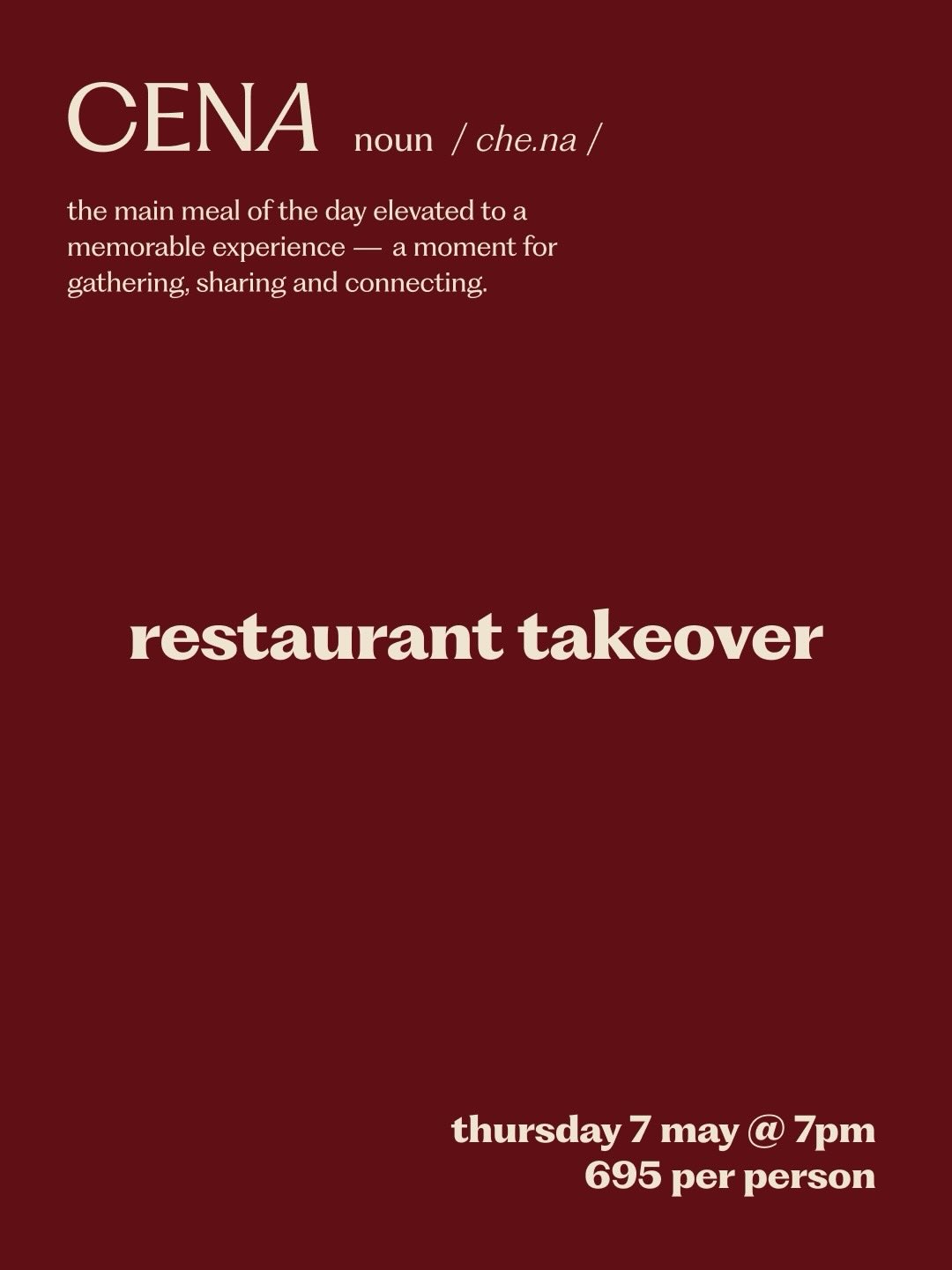 7PM ON 7 MAY
just over 1 week to go until our first takeover of the season. we’ve got limited tables available, so don’t wait too long to book your spot. 🫰
thursday, 7 may
3 course set menu
R695 per person
minimum 4 pax bookings
12,5% gratuity will be added to all tables
reserve your table online via @dineplan_app. alternatively contact our team via 021 286 9332 or book@hugosocialclub.com.