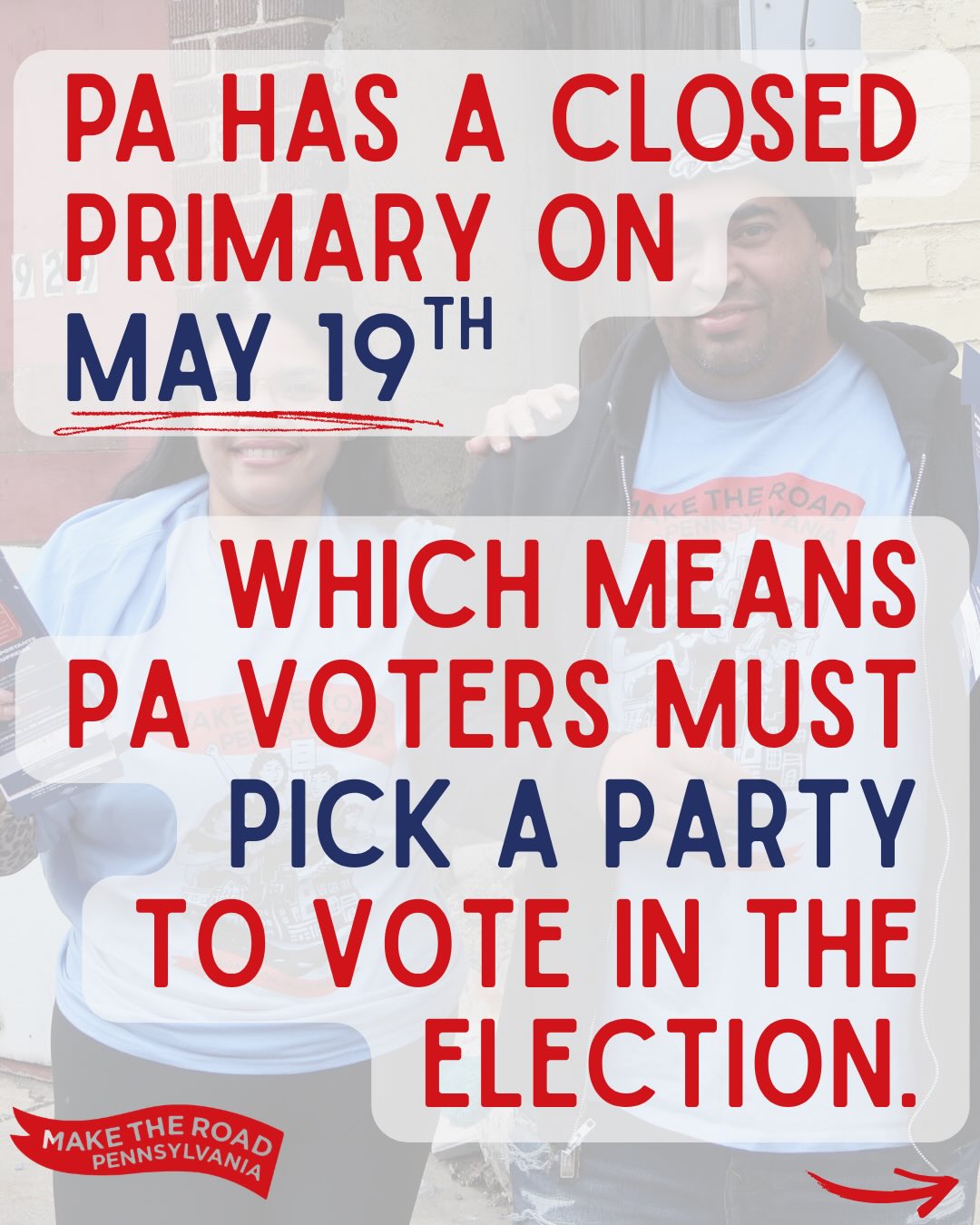 📢REMEMBER: Monday, May 4th is the last day to change your party or register to vote in the May 19th PA primary election! Need help making your plan to vote? Send us a DM or visit vote.pa today! #elections #primaries #pennsylvania