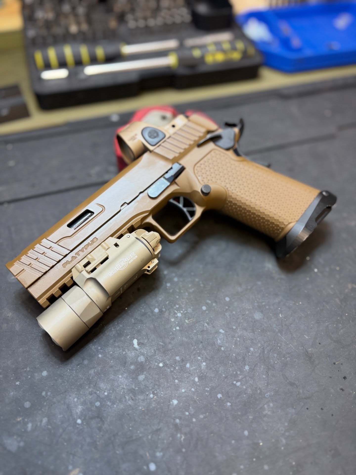 Stealth Arms Platypus -Cerakote H-250 A.I. Dark Earth #cerakote #gunsmithing #9mm
