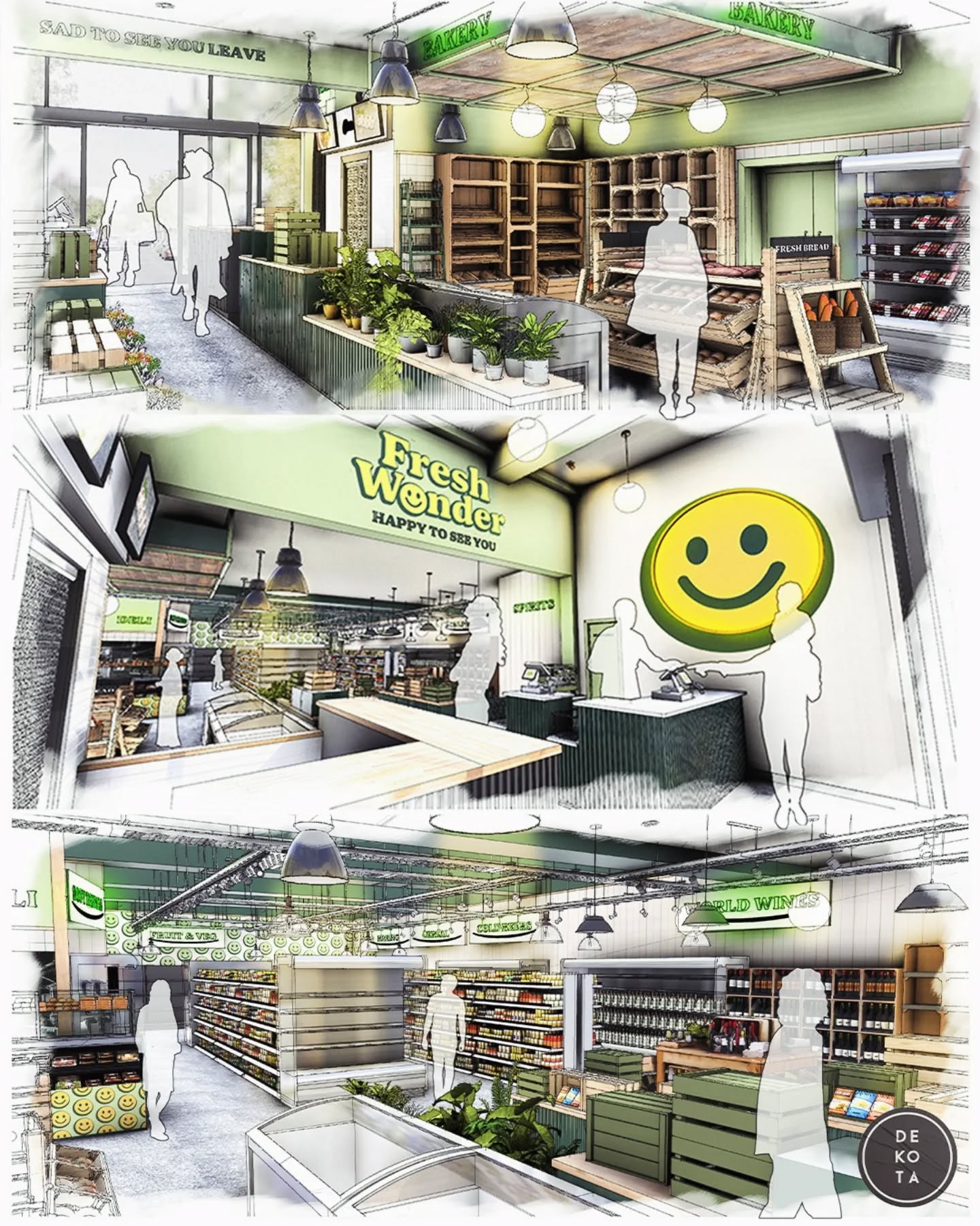 Post 1 - Final Visuals.
We don’t only design restaurants!
We recently took on a full supermarket rebrand and interior design for Fresh Wonder in Hackney, London.
A brief that is a little different for us, but one that we loved getting our teeth into!
Once the new brand direction was set, we carried it through every part of the space - introducing the new colours, materials, and details to create an identity that feels bold, cohesive, and built to stand out on the high street.
Fresh Wonder is now open, Go take a look!
#Interiordesign
#brand
#london
#market
#new