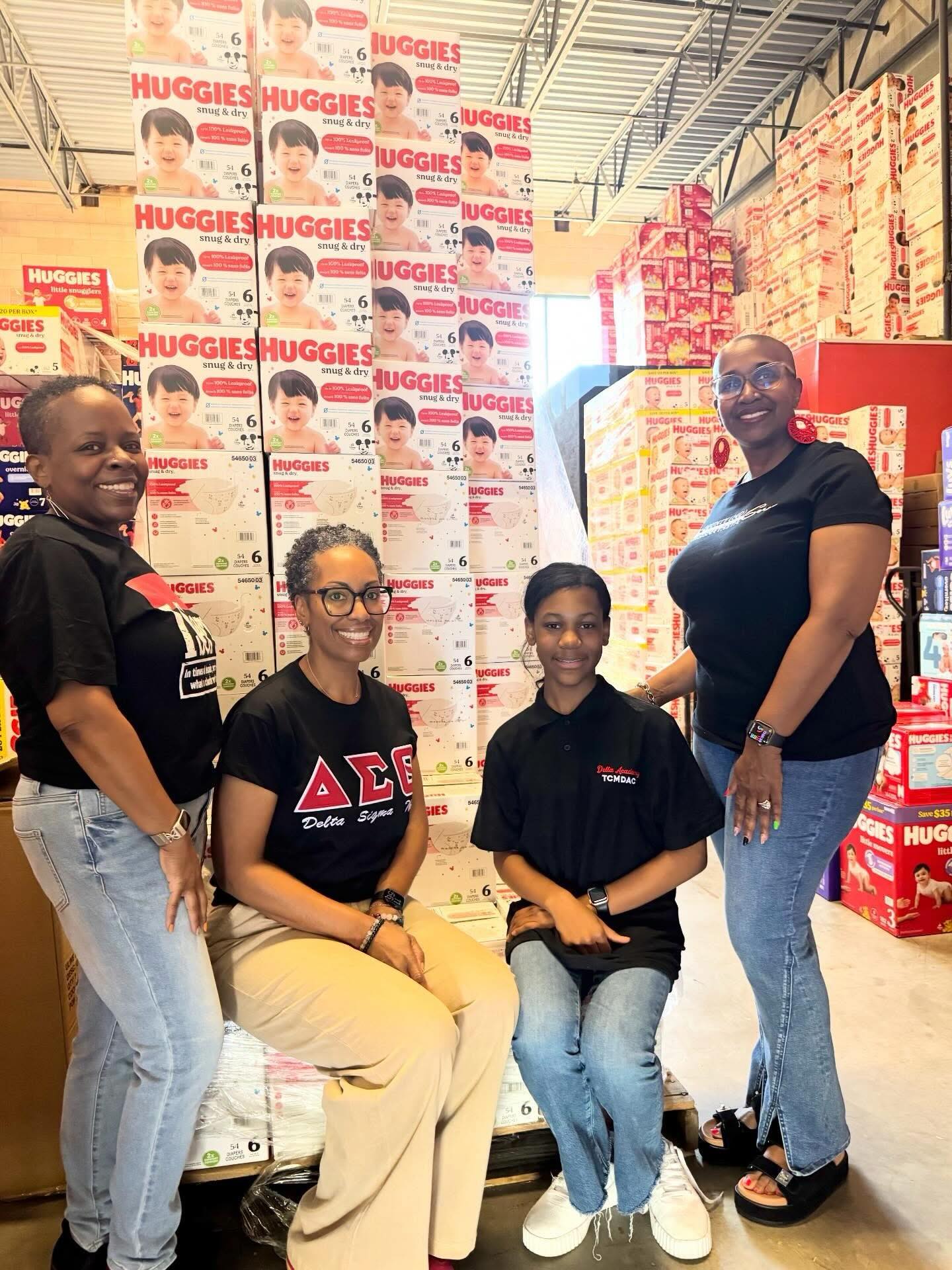 The Tri-County (MD) Alumnae Chapter of Delta Sigma Theta Sorority, Inc. Community Outreach, Delta Academy, and Delta GEMS committees came together to assemble over 100 feminine hygiene kits in support of the Maryland Diaper Bank. These essential items will help stock little pantries and support local schools across Calvert, Charles, and St. Mary’s Counties. A meaningful reminder that when we move with purpose, we can meet real needs in our communities, one kit at a time. We are Service in action. #DeltaSigmaTheta #CommunityImpact #Service