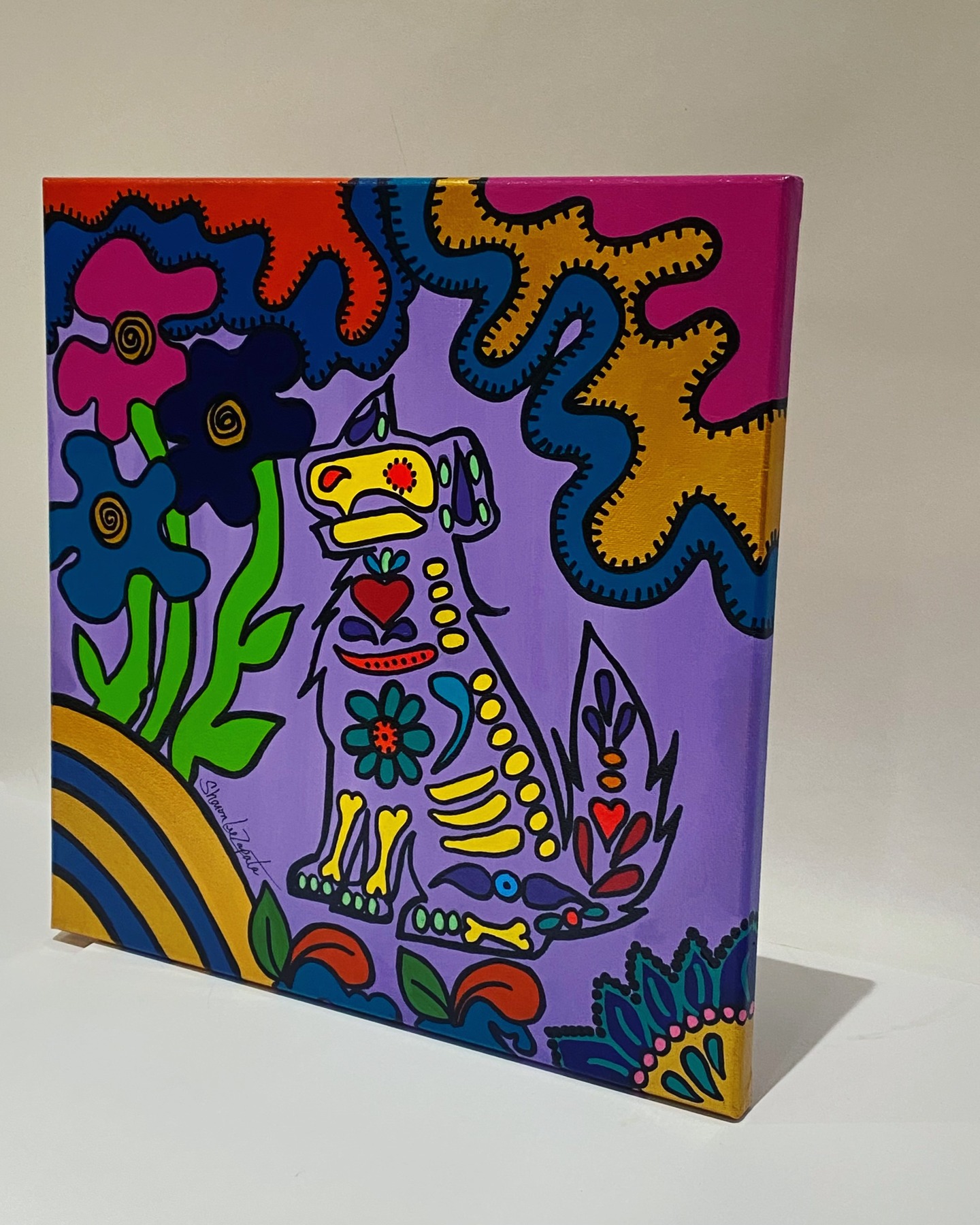 Original painting by @sharonleezapata
XOLO DOG (14"in. x 14" in.) Canvas
Día de los Muertos Xoloitzcuintli
(Xolo is a nickname)
Available for purchase on my website $60
>> Link in my bio <<
or visit ⬇
https://www.sharonleezapataart.com/product-page/xolo-dog-14-in-x-14-in
:
:
: