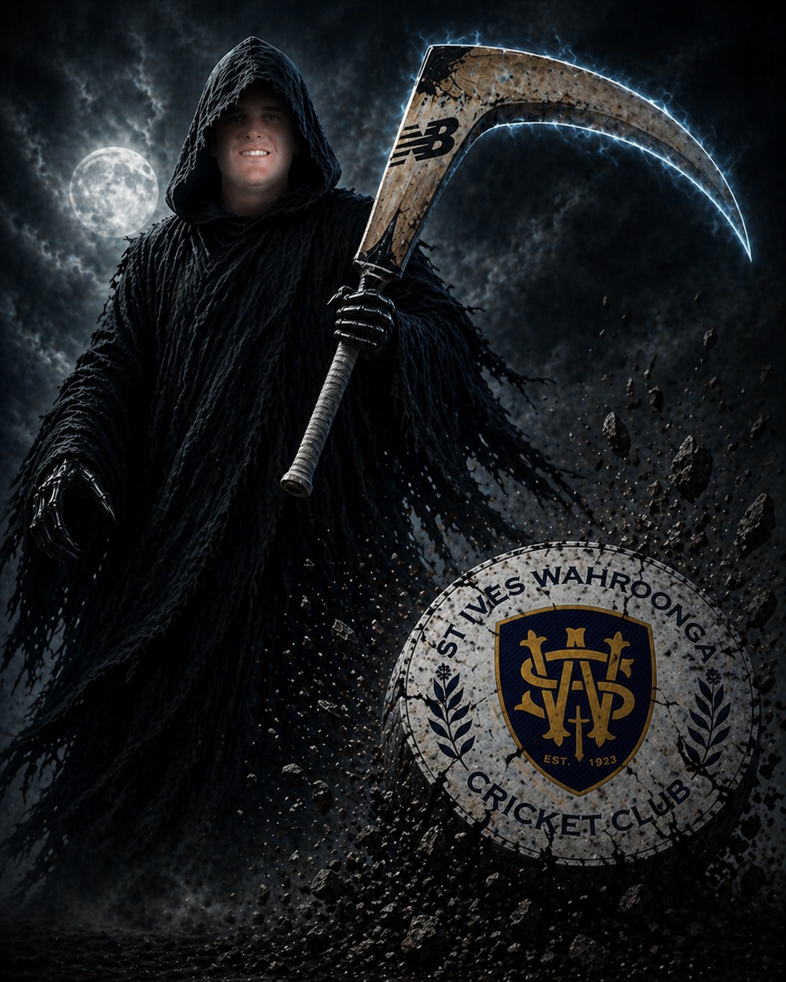 The BOSS is here, and he's ready to slay.
This Saturday the 2026 Winter season kicks off with North Shore taking on St Ives Wahroongah at Moore Park, with BoS himself gearing up to take down our northern rivals.
Good luck SIWCC - you'll need it!