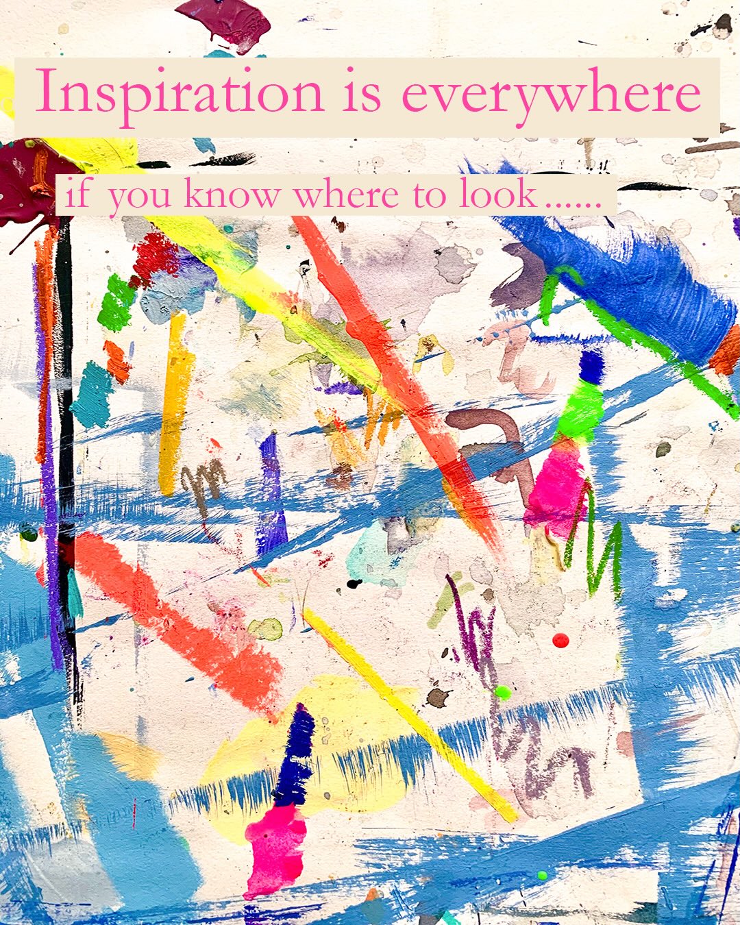 Inspiration is often right in front me! I suddenly saw the paint splattered paper on my worktable transform into a summery surface design
.
.
.
#surfacedesign #abstractpattern #painterlyinspiration #studiotable #summerdress
.
.
.