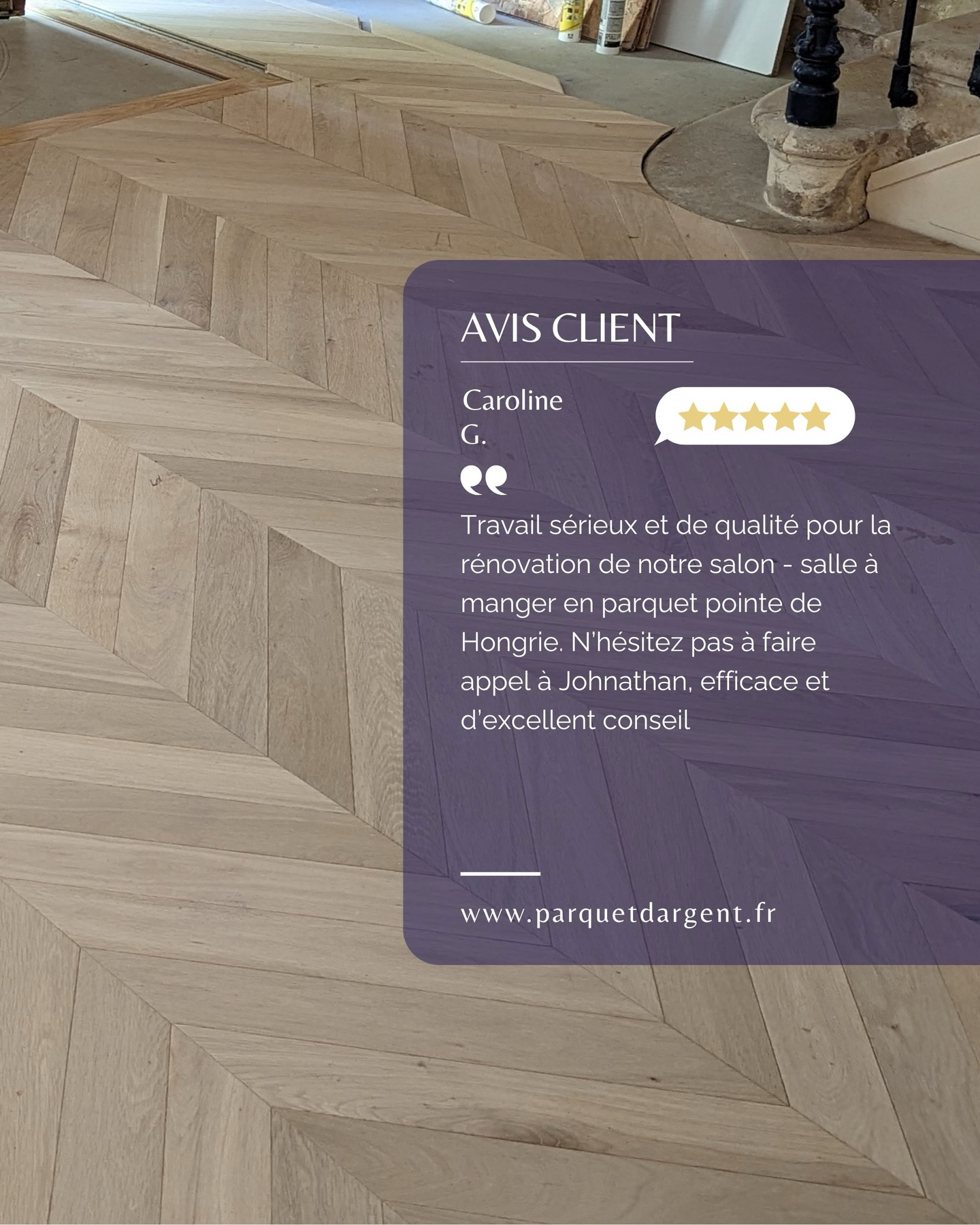 Merci pour votre confiance 🤝
Chaque retour client reflète l’attention portée à chaque chantier.
📍 Parquet D’argent intervient en Gironde
📩 Devis gratuit sur demande
#parquetdargent #avisclient #artisanlocal #gironde #bordeaux