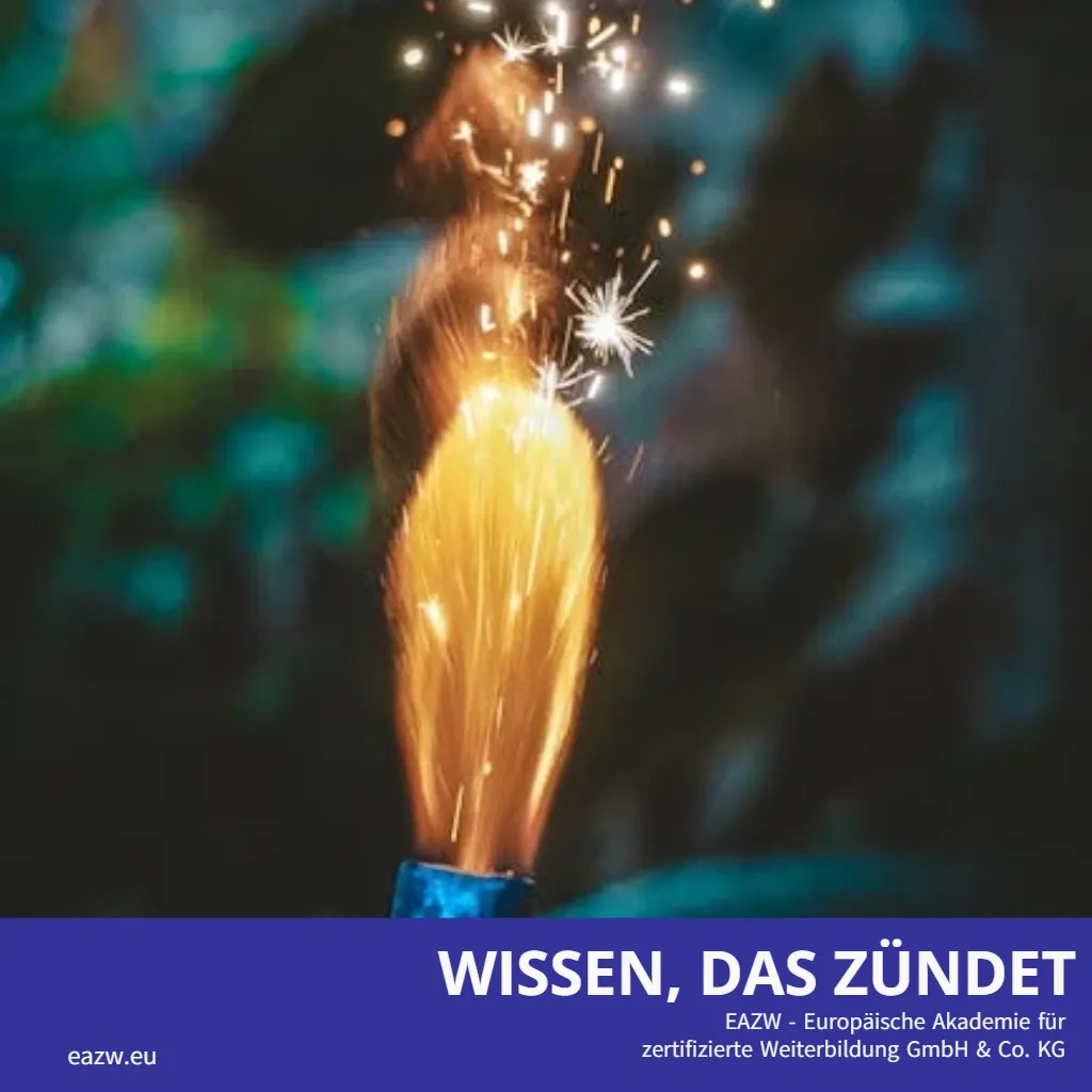 Wissen, das wirkt, klingt gut.
Und noch besser, wenn es auch im Arbeitsalltag ankommt. ✨
Mit der EAZW lernst Du in hochschulzertifizierten Kursen, die fachlich fundiert und zugleich praxisorientiert aufgebaut sind. Statt Theorie mit Staubschicht arbeitest Du an realen Projekten aus deinem Berufsalltag, mit innovativen Lehrmethoden und flexibel planbaren Lernzeiten.
Das bedeutet für Dich:
- anerkanntes Lernen mit ECTS-Punkten
- Inhalte mit direktem Praxisbezug
- flexible Zeiten, die sich gut in den Alltag fügen
- förderfähige Weiterbildung mit Perspektive
Für Fach- und Führungskräfte entsteht so kein bloßes Zertifikat fürs Regal, sondern ein echter Baustein für den nächsten Karriereschritt, der sich lohnt und rechnet. Probiere es aus mit unserem ROI-Rechner für Weiterbildungen, den du auf unserer Webseite findest. Oder werde mit unserem kostenlosen Schnupperkurs zum Bildungsstrategen.
EAZW - Wissen, das wirkt 🚀
#ROI #ReturnOnInvestment #weiterbildung #HR #personalentwicklung