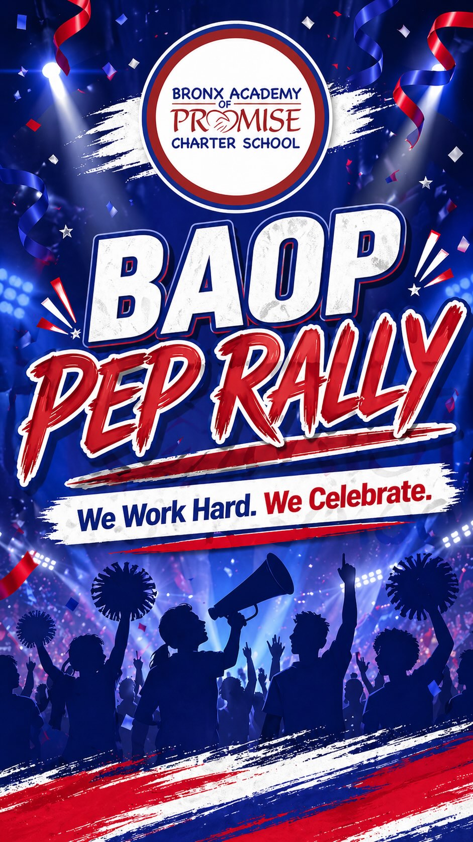 This is BAOP energy. 💙✨
Before our students show what they know during the NYS Assessment tests, our younger grades, cheerleaders, and staff put on a show filled with joy, pride, and encouragement!
At Bronx Academy of Promise, we work hard, we support each other, and we celebrate every step of the journey. To our students: your BAOP family is cheering you on today and always.
We work hard. We celebrate. We promise. 🎉📚👏
#BronxAcademyOfPromise #BAOPPride #WeWorkHardWeCelebrate #PromiseInAction #BronxCharterSchool #StudentSuccess