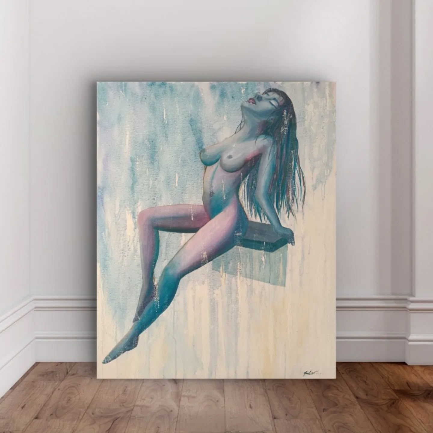 #oilpainting #art #techniquemixte #artpeint #femmefatale