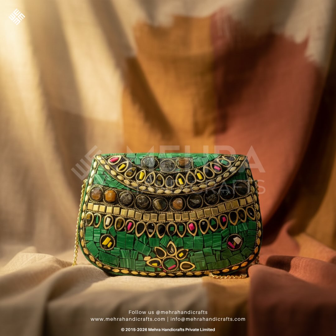 ✨ Add a Pop of Glam to Your Style! ✨
Discover the artistry of our Handmade Designer Metal Mosaic Clutch Bag, a stunning accessory that combines intricate mosaic detailing with timeless elegance. Perfect for weddings, parties, or any occasion, this handcrafted clutch is a statement piece you’ll adore.
🎁 Why You’ll Love It:
🌟 Unique Mosaic Design
🌟 Handcrafted with Love
🌟 Ethically Made in India
📸 Carry sophistication and stand out with this exquisite masterpiece! 💃
🛍️ Shop now and embrace the magic of handmade luxury. Link in bio!
#Handmade #HandmadewithLove #HandmadeInIndia #CraftedwithLove #CraftedInIndia