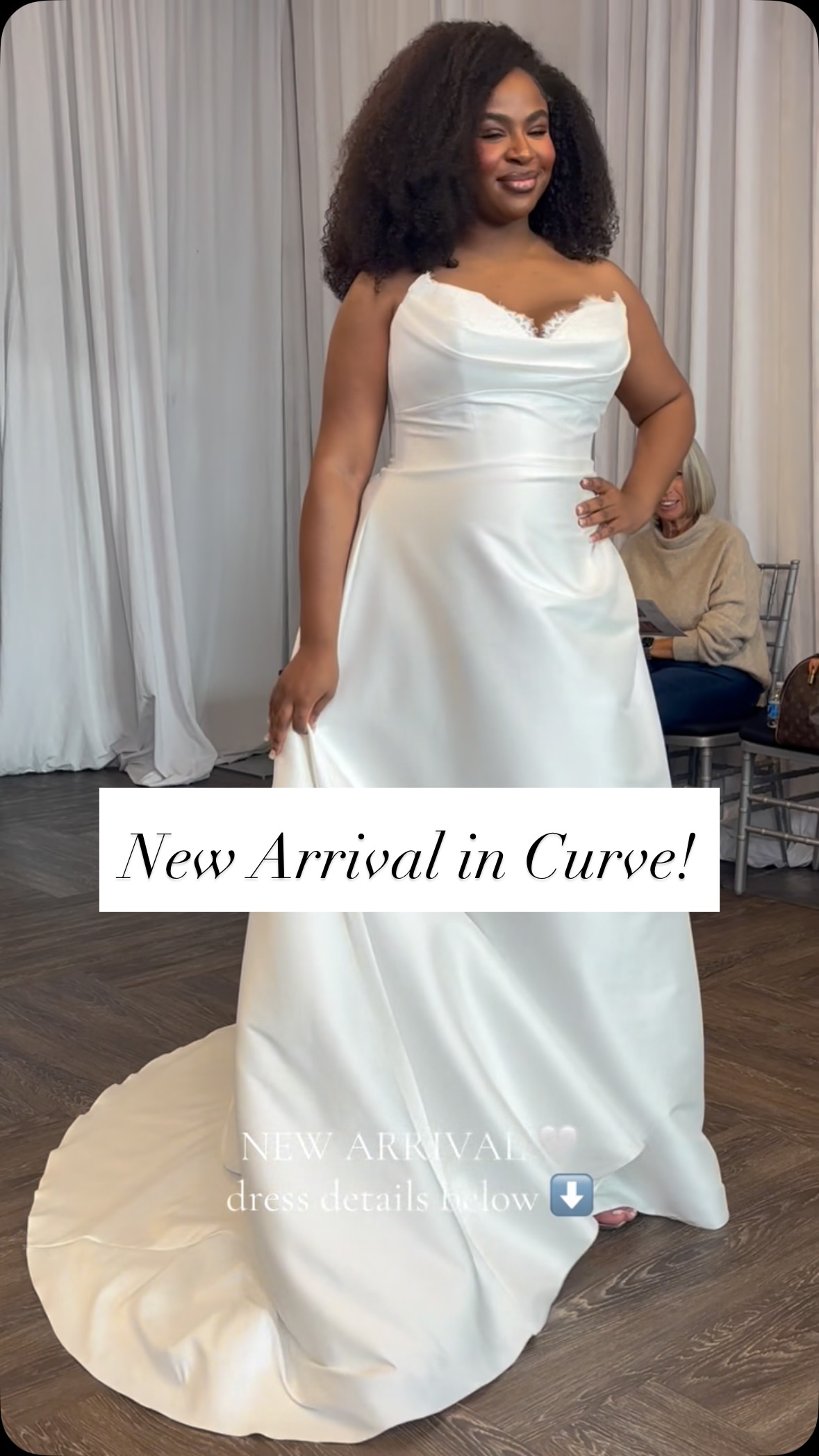 This beautiful wedding dress has just arrived for our curvy brides! Sampled in a size 20 and designed for confidence; the structured bodice snatches & supports while the satin skirt drapes & moves. She is finally here and (im)patiently waiting to be tried on 🤍
Meet Madison by Justin Alexander — size 20 at Ivory & Blush, Guilford CT
#DesignedForCurves #justinalexander #PlusSizeBridal #IvoryAndBlush #creatorsearchinsights