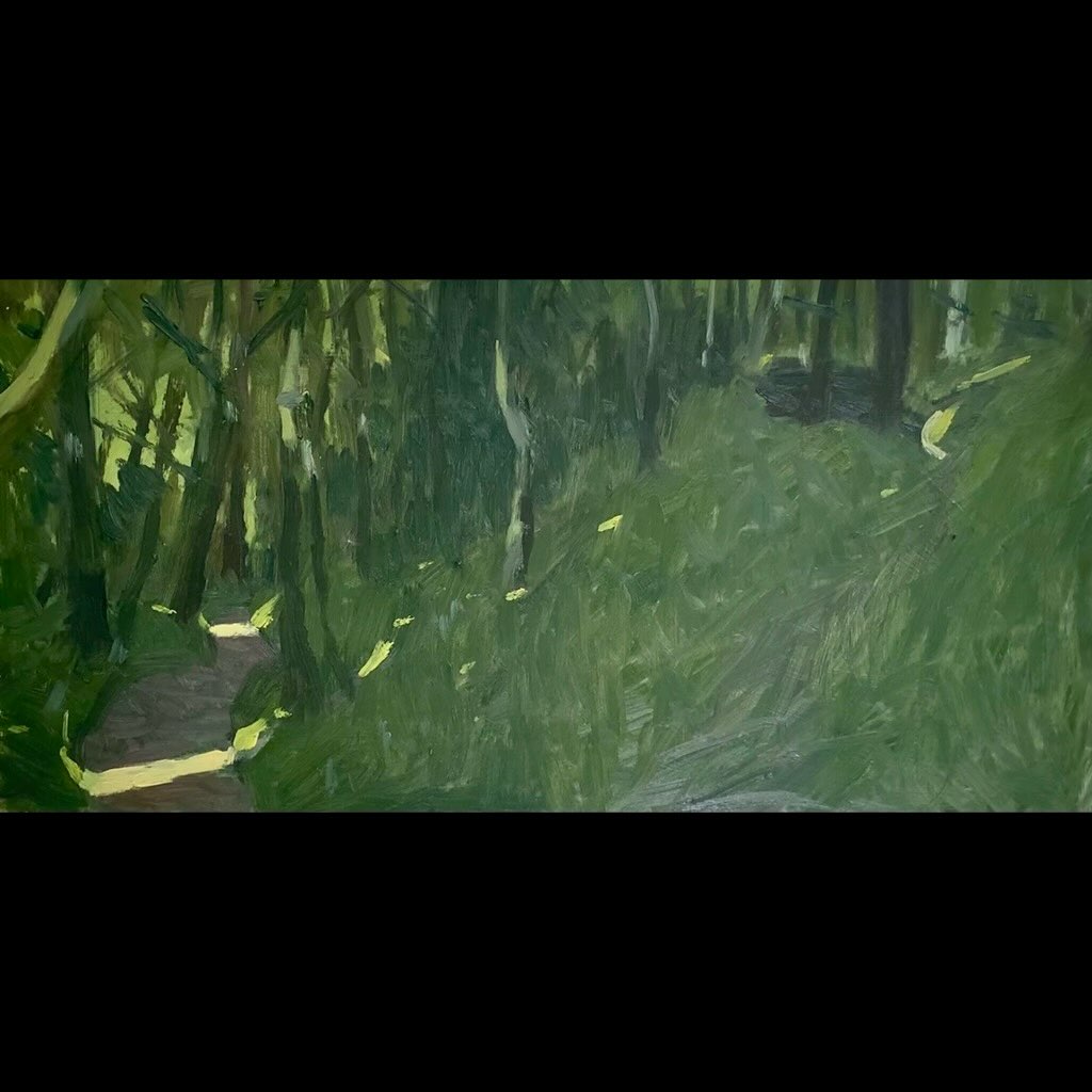 Green day.
English woodland - gentle and beautiful places to shelter from the world.
#englishwoodland #pleinair #oilpainting @southernpleinair