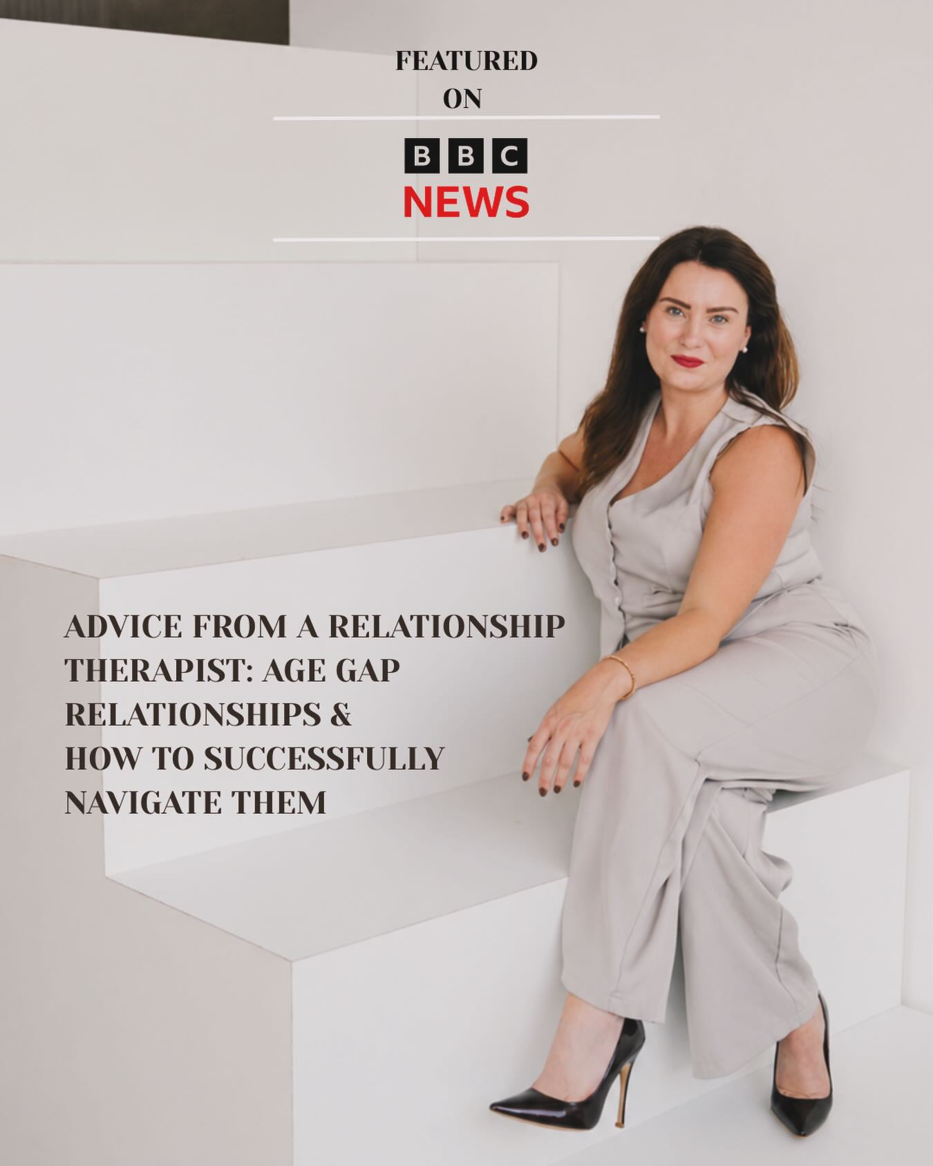 Delighted to be featured on BBC News discussing age-gap relationships this weekend 🗞️
It’s a conversation that often sparks strong opinions, but the reality is far more nuanced - shaped by life stage, values and communication.
Speaking to the wonderful George for an hour interview, I shared insights on:
• 💰 Navigating finances and financial balance
• ⏳ Different life stages and long-term expectations
• 🧠 Emotional maturity vs chronological age
• 💬 Aligning communication across generational gaps
• 🤝 Managing expectations and building mutual understanding
Age-gap relationships aren’t one-size-fits-all - success comes down to clarity, honesty and life alignment.
Grateful to contribute to this conversation, it’s often a topic that many in dating have an opinion to add! So I was delighted to throw mine into the hat 🎩
#BBCNews #AgeGapRelationships #ModernLove #RelationshipAdvice #DatingDynamics
