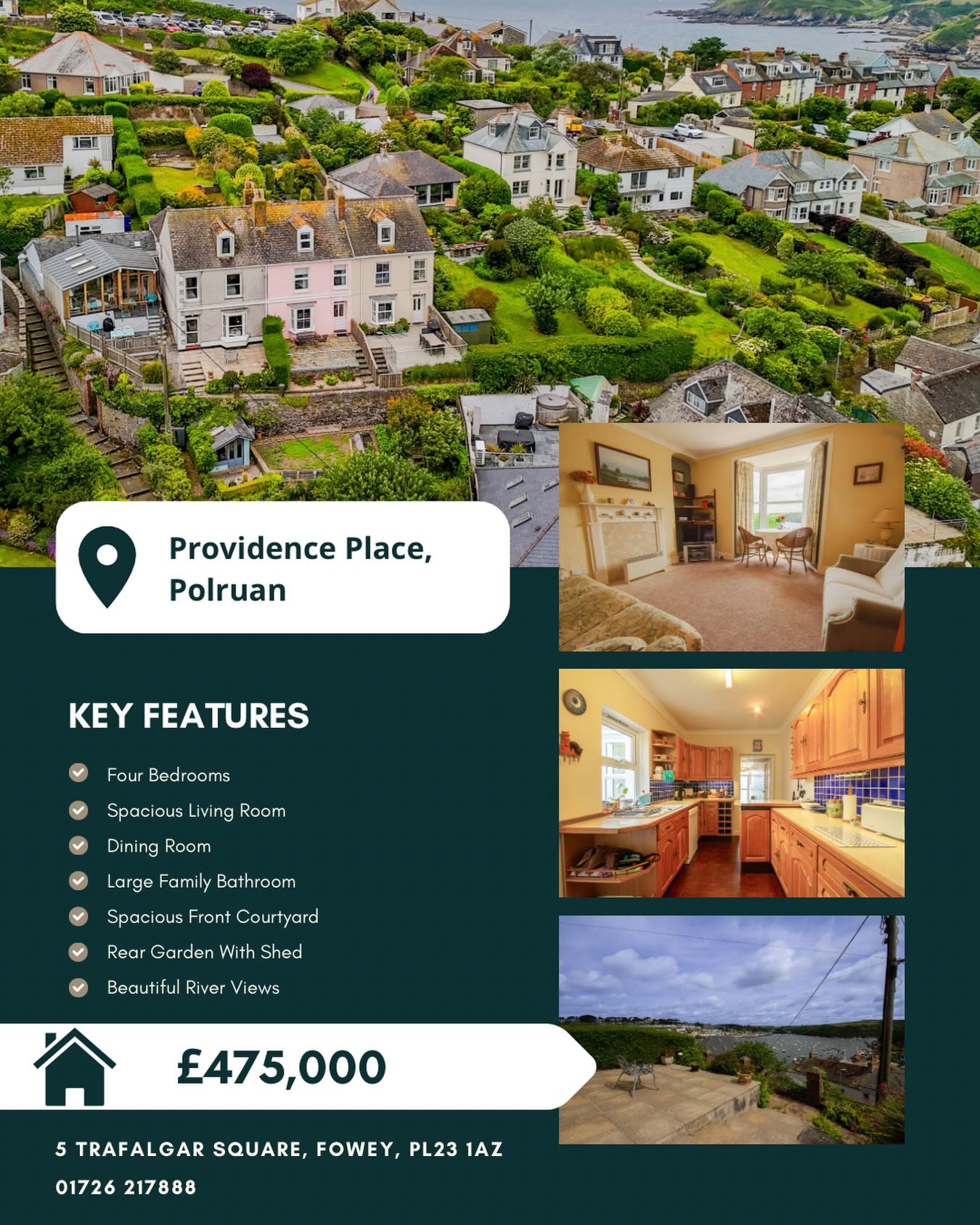 📍1 Providence Place, Polruan
🏠 £475,000
This beautifully presented terraced house enjoys stunning river views and is arranged across three generously proportioned floors. Offering four spacious bedrooms, bright and versatile living areas, and charming outdoor spaces.
To enquire about this property, please call our Fowey Branch on 01726 217888 📞
#cornwallliving #cornishestateagents #propertiesforsale