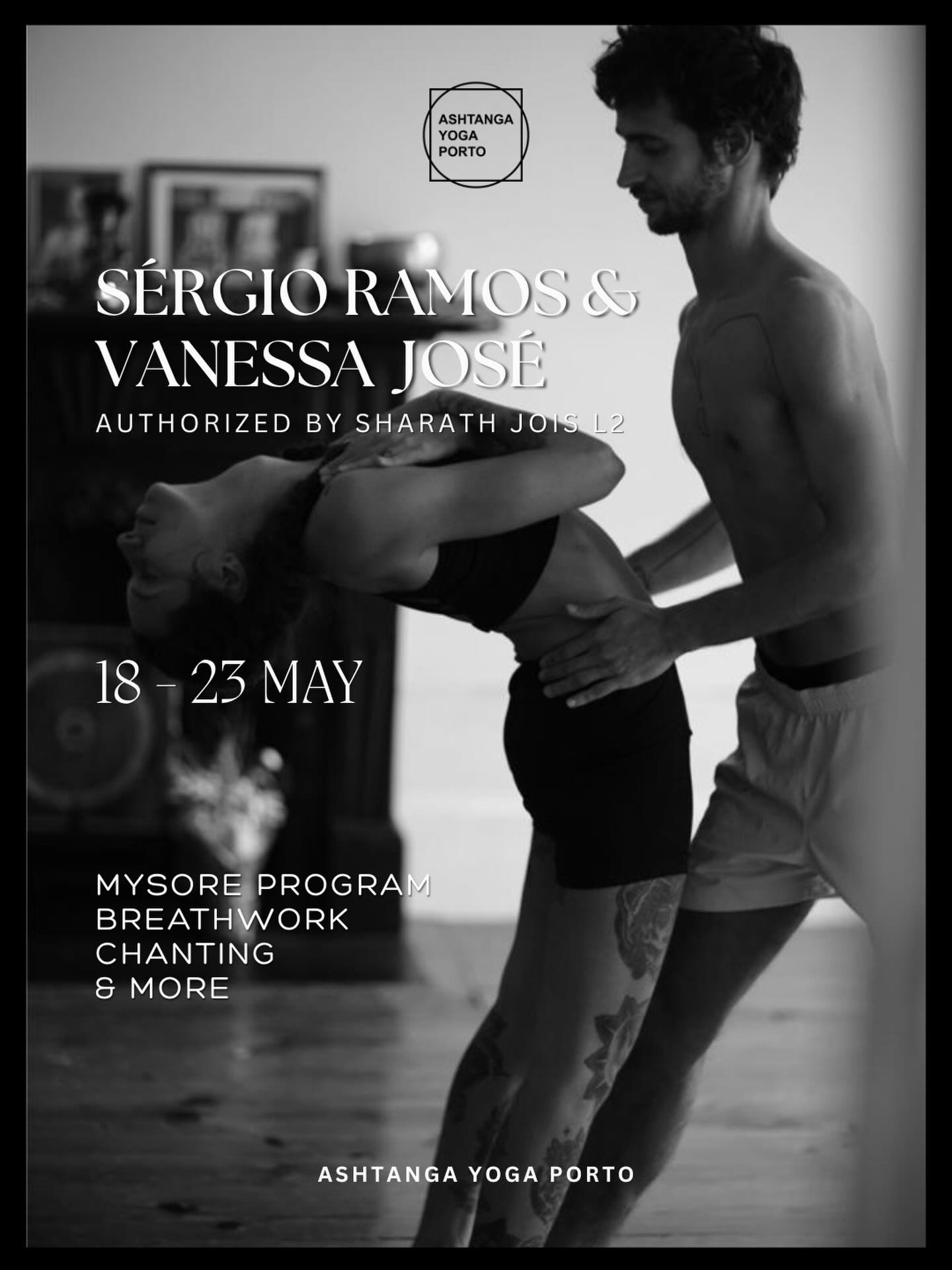 ✨ Workshop com Sérgio e Vanessa ✨
É com muita alegria que recebemos novamente o Sérgio e a Vanessa no shala, entre os dias 18 e 23 de Maio.
Serão dias de prática, estudo e partilha — com aulas Mysore, Led Class, Pranayama e Chanting .
Uma oportunidade bonita para aprofundar a prática, aprender diretamente com professores experientes e viver o espírito da prática em comunidade.
Muito feliz por os trazer de volta.
Esperamos por vocês.
Mais informações no nosso website. 🙏🏻
#ashtangayoga #yogaworkshop #yogaporto #breathwork #chanting