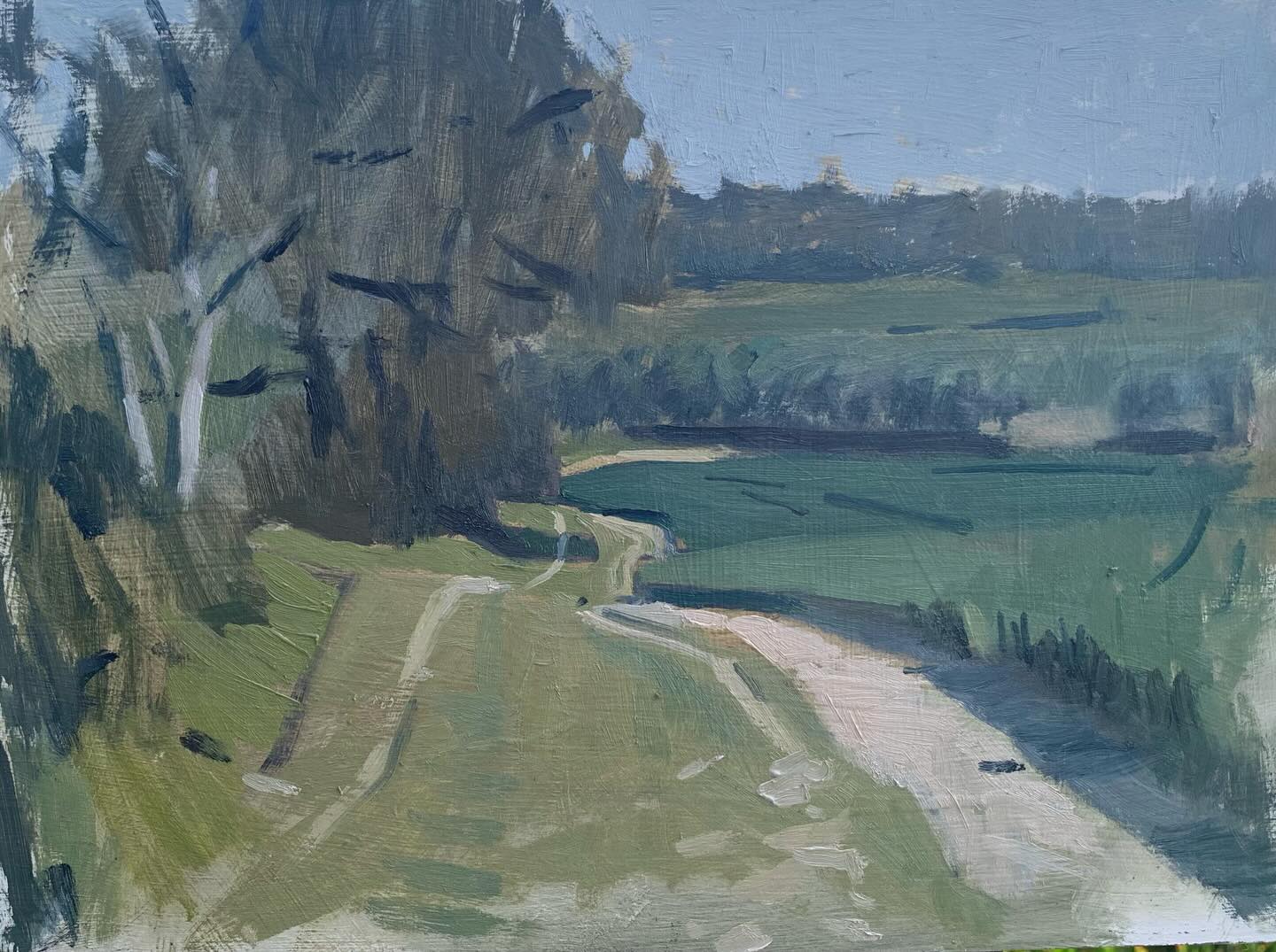 A beautiful spot, painting views in all directions. Thank you to @terrykarl for getting us here!
#wittersham #pleinair #oilpainting @royalinstituteofoilpainters
