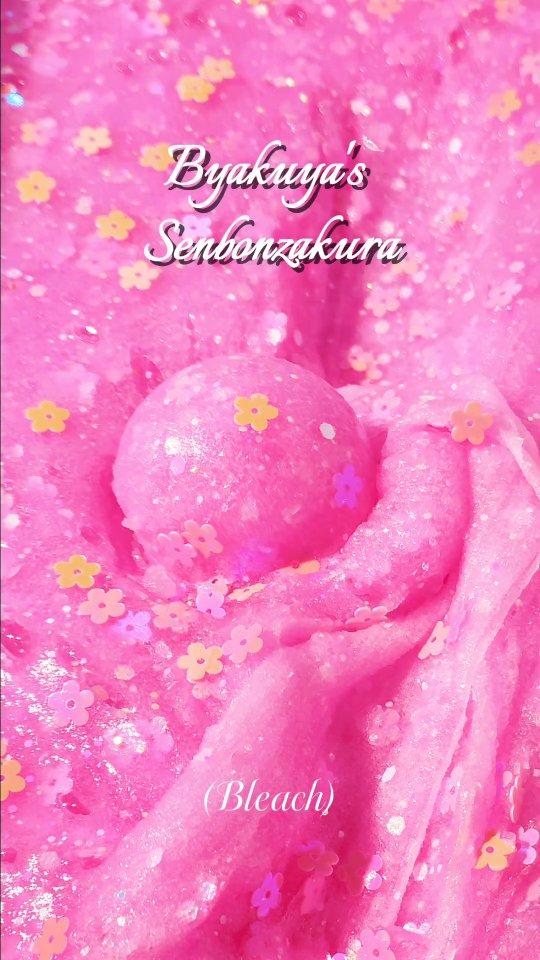 Scooping Byakuya's Senbonzakura slime ASMR 🌸‼️
Inspired by Byakuya Kuchiki's Zanpakuto and Bankai 'Senbonzakura Kageyoshi' (Vibrant Scape of a Thousand Cherry Blossoms). As you stretch the ICEE texture, it spreads the flower sequins to represent the petals scattering 💖
Scent: Peaches & Strawberries
Add-in: Mini Flower Charm
.
.
.
.
.
.
.
#slimeaustralia #slimescooping #animeslime #senbonzakura #iceeslime