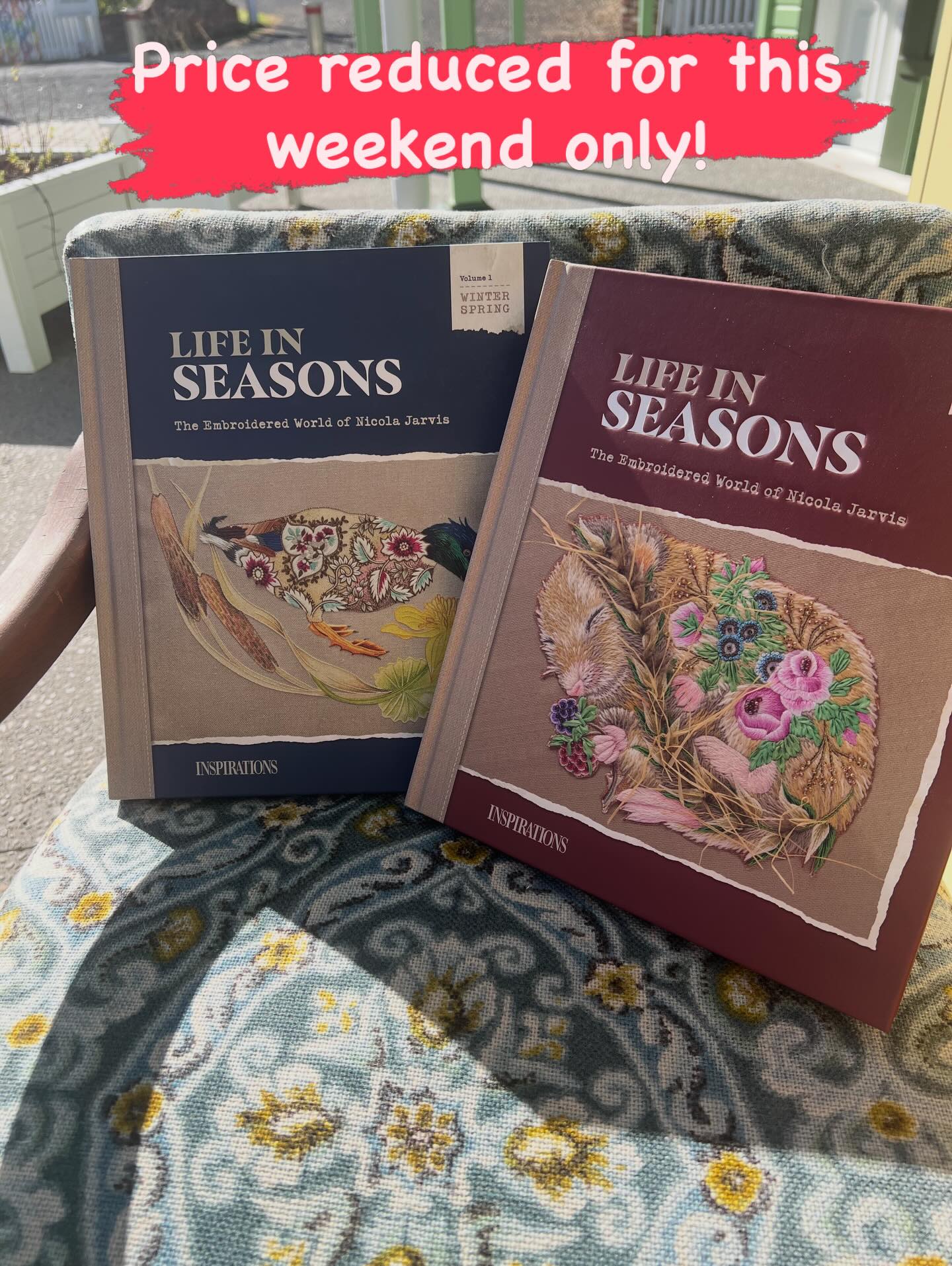 In the lead up to Mothers Day I thought I might discount some items. These beautiful books by Nicole Jarvis are now 20% off. Find them in our clearance section. www.stitchmakers.co.nz/clearance