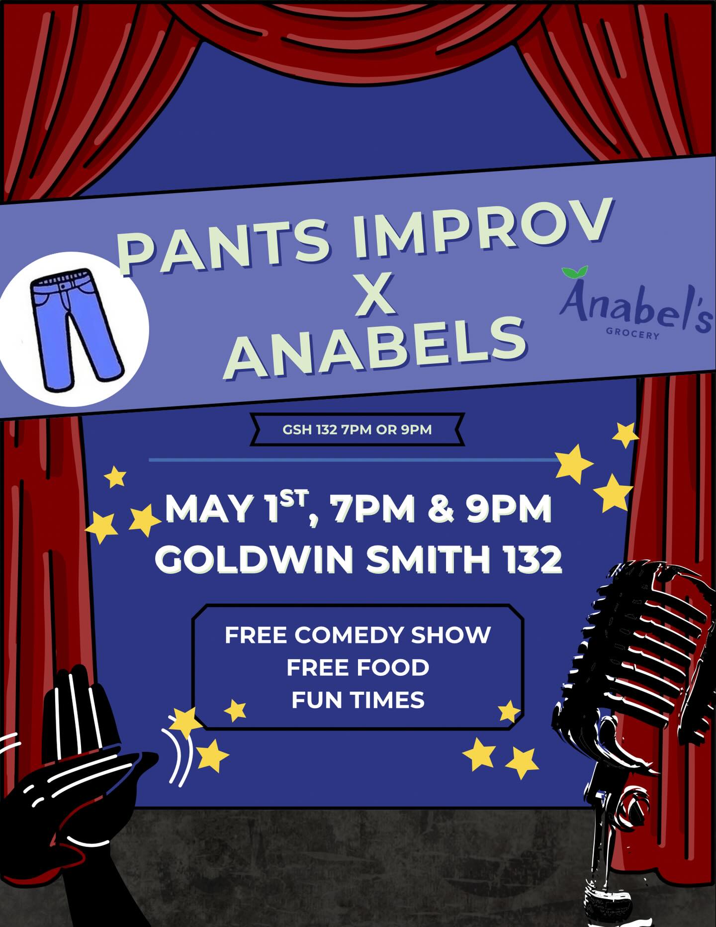 Come for the food, stay for the improv comedy, we’ll have Cabinet Thirty-One sweet treats (GF & Vegan options available!) at the Pants Improv show TONIGHT!!!