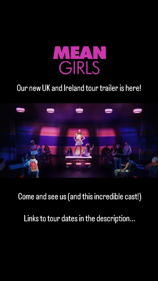 The new trailer for our UK and Ireland tour of Meangirls the Musical is here!
Come and see us!
Follow this link for tour dates:
https://meangirlsmusical.com/#tour-dates
.
.
.
.
.
#meangirlsmusical #meangirlsuktour #meangirlstrailer #musicaltheatre