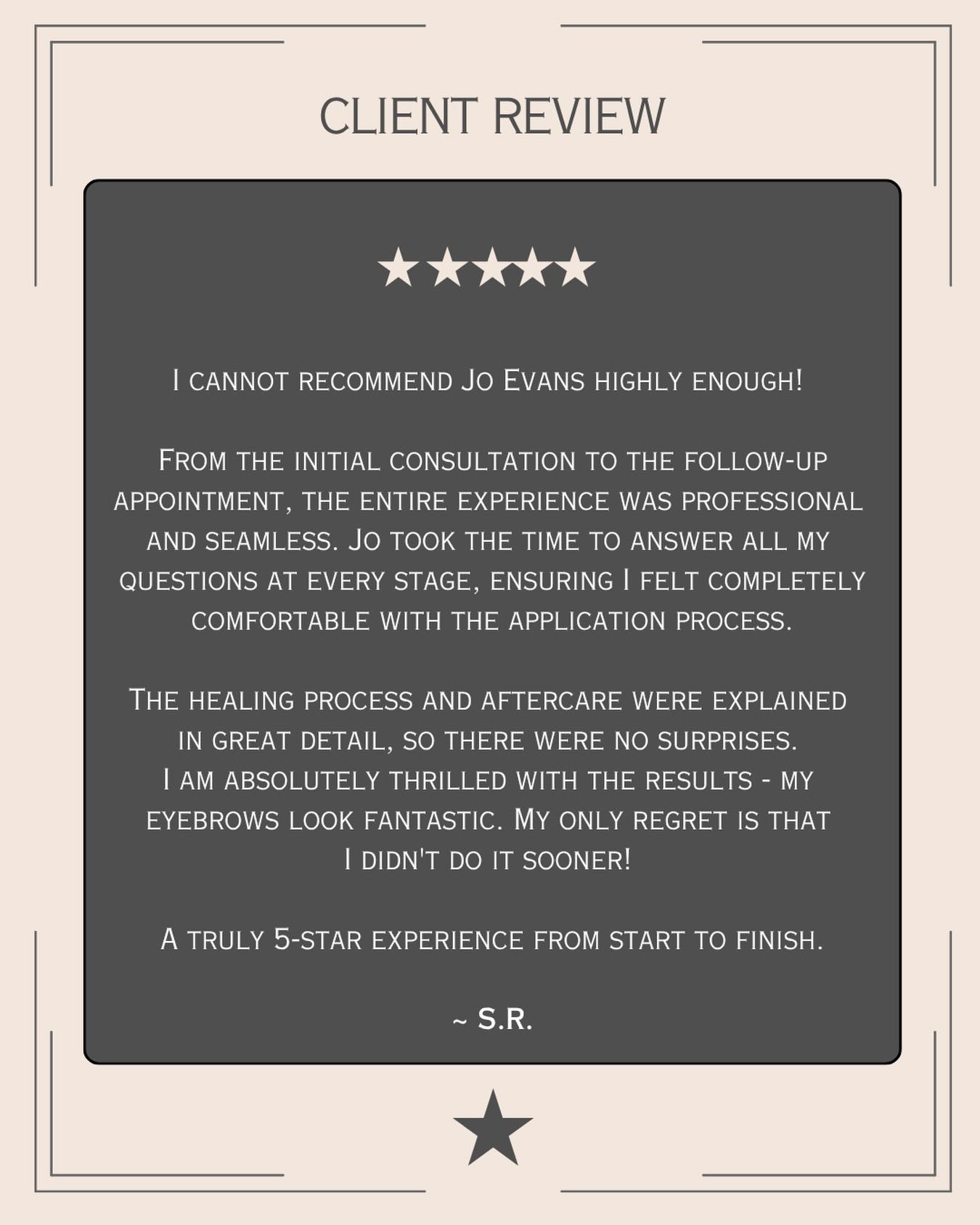 Reviews like this mean the world to me ✨