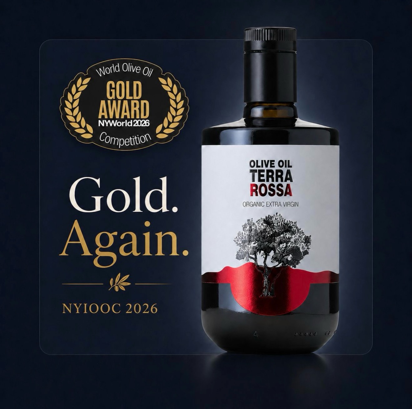 🏆 Awarded Gold again in New York.
Our TERRA ROSSA Bellani organic olive oil was once again awarded Gold at the NYIOOC 2026, and we couldn’t be prouder. 🤩
For us, this medal is more than just an international award. It shows that we don’t just reach our level of quality once, but have been able to maintain it for years.
This is only possible because there is much more behind every bottle than olive oil: careful craftsmanship, experience passed down through generations, respect for nature, and a deep love for this product.
Every harvest is different. Each year challenges us anew. That makes this renewed recognition from New York even more valuable.
Thank you to everyone who supports, enjoys, and recommends TERRA ROSSA. This award motivates us to continue our journey with the same passion.
TERRA ROSSA Bellani – organic olive oil from Istria. With heart, origin, and character.
More about NYIOOC: https://lnkd.in/eWAZMMzD
#TerraRossa #NYIOOC #GoldAward #OrganicOliveOil #OliveOil Istria ExtraVirginOliveOil OrganicFarming FamilyBusiness MadeWithPassion