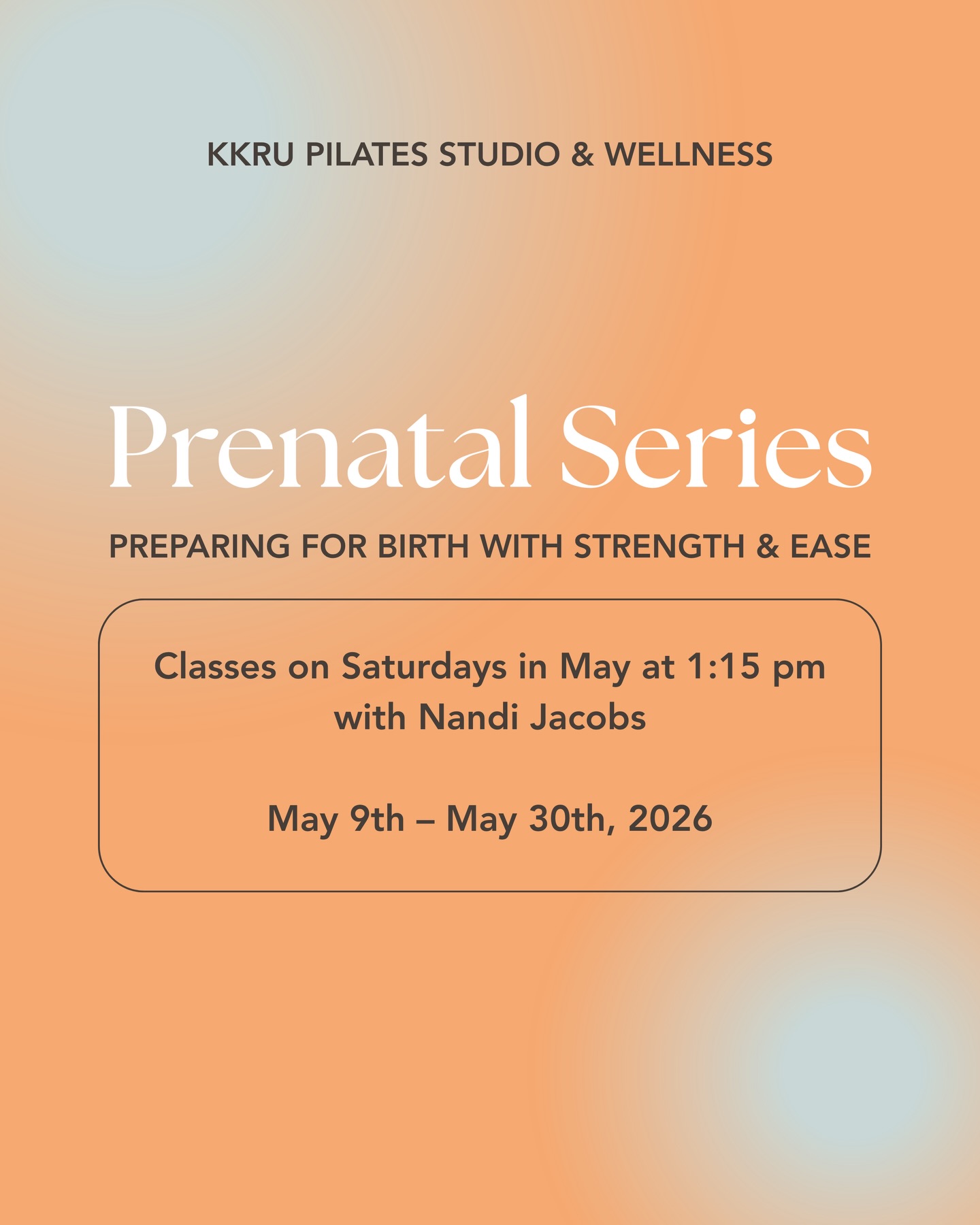 Our KKRU Prenatal Series: Preparing for Birth with Strength and Ease is designed to support you through every stage of pregnancy with intention, care, and community.
✨ Led by Doula & Prenatal Yoga Teacher Nandi Jacobs
✨ Special guest features Midwife Mama Sarahn of Birth in the Tradition
✨ Thoughtfully structured to nurture both body and mind
Each session includes:
• Guided prenatal yoga to build strength, mobility, and trust in your body
• A relaxed, intentional conversation space to explore topics like birth prep, postpartum care, pelvic health, and more
This is more than a class — it’s a moment to pause, ask questions, and feel supported in your journey.
🗓 Saturdays, May 9th – May 30th at 1:15 PM
💫 $99 for the full 4-week series
Whether you’re early in your pregnancy or preparing for birth, you are welcome here. Reserve your spot through the link in bio. Limited space available 🤍