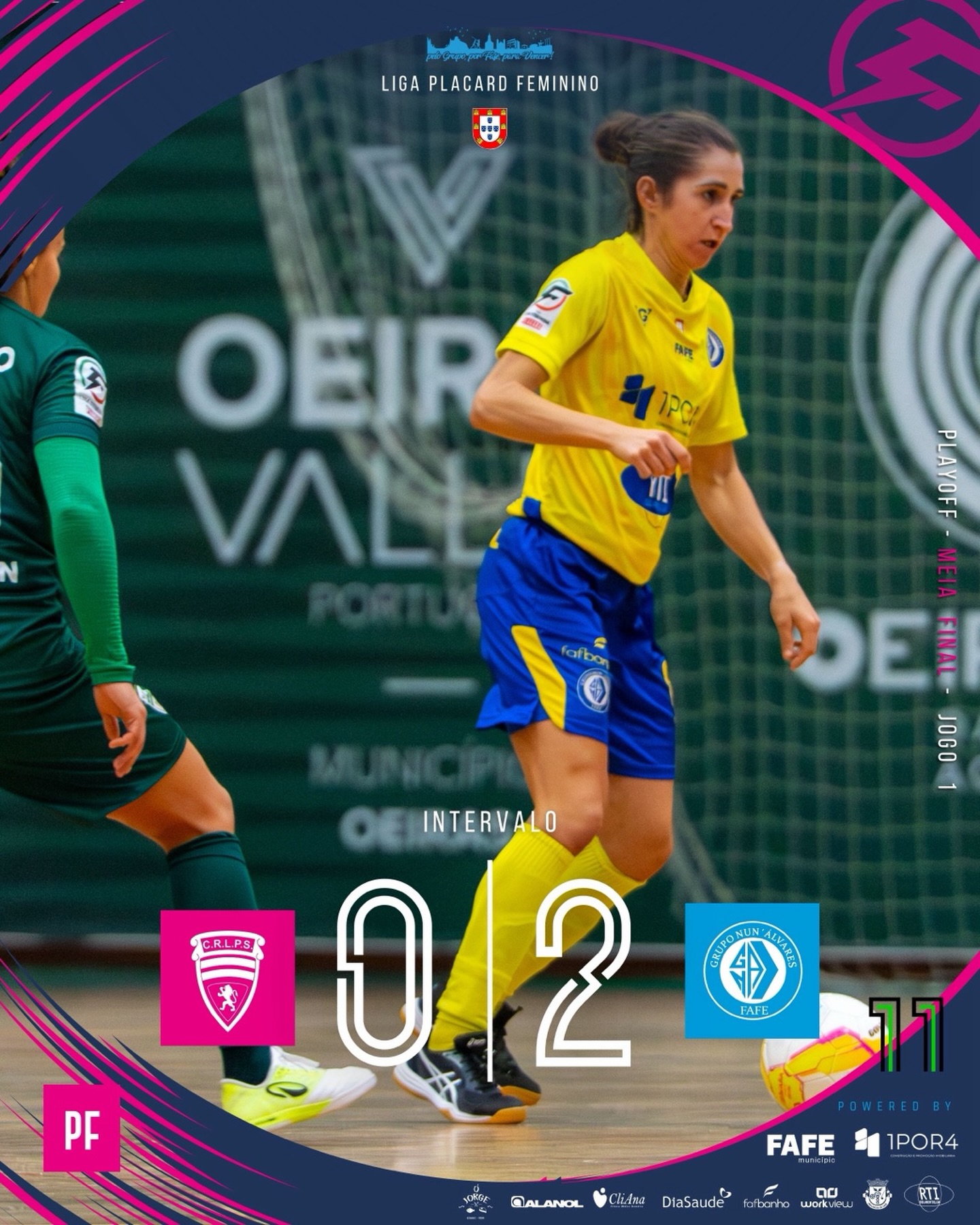 Intervalo ⏸️ #LPSGNA
Leões Porto Salvo 0-2 Nun’ Álvares
#peloGRUPOporFAFEparaVENCER