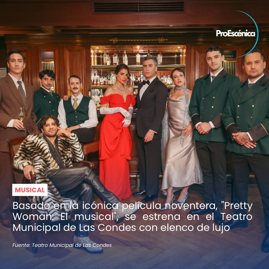 ✨💋 El clásico noventero que marcó a toda una generación llega al escenario 🎭
Basado en la icónica película Pretty Woman, aterriza en el Teatro Municipal de Las Condes un musical que promete romance, humor y una puesta en escena de alto nivel.
Con canciones originales compuestas por Bryan Adams y una historia que sigue conquistando corazones, esta adaptación teatral revive el encuentro entre Vivian y Edward, demostrando que los opuestos sí pueden atraerse 💥 (tmlascondes.cl)
📅 Del 6 de mayo al 14 junio
🎟️ Tickets en tmlascondes.cl
Un panorama imperdible para quienes aman los grandes musicales y las historias de amor que trascienden el tiempo ❤️
🔗 Toda la información y detalles de esta nota los encuentras en el link en nuestra bio o en www.proescenica.cl