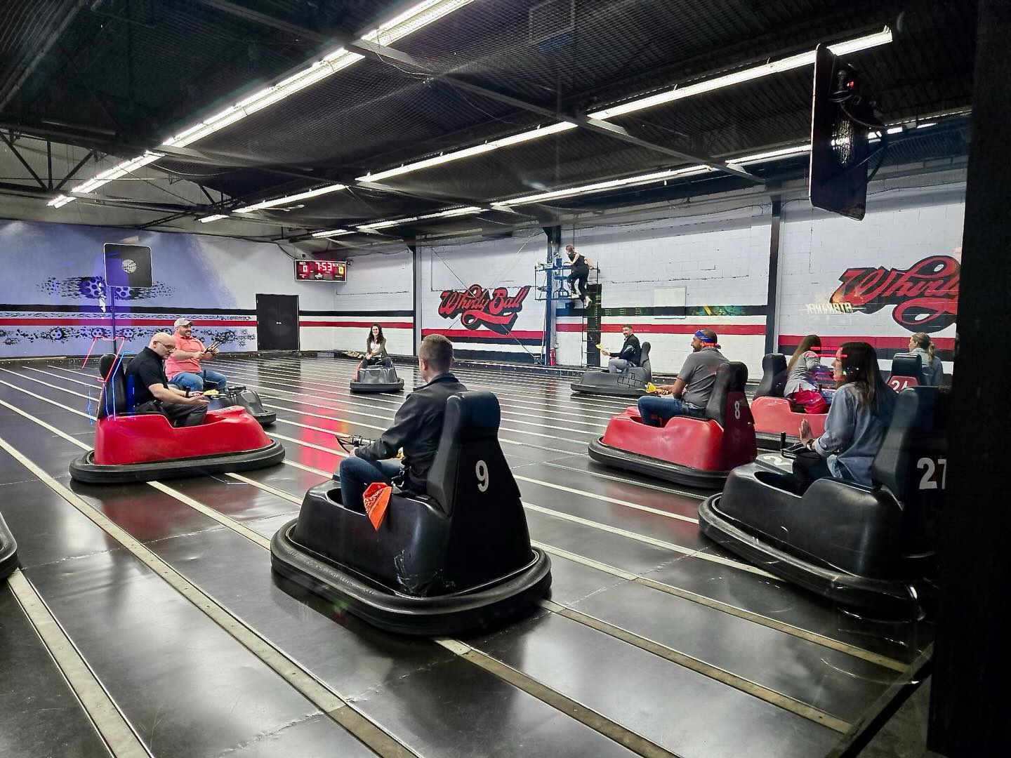 We traded the office for the WhirlyBall arena, and the results were... chaotic. We learned three very important things:
1. Our steering skills need work.
2. The pizza was the real MVP.
3. Nothing brings a team together like legally rear-ending your coworkers.
A huge thank you to WhirlyBall Cleveland for once again hosting the Geis team!