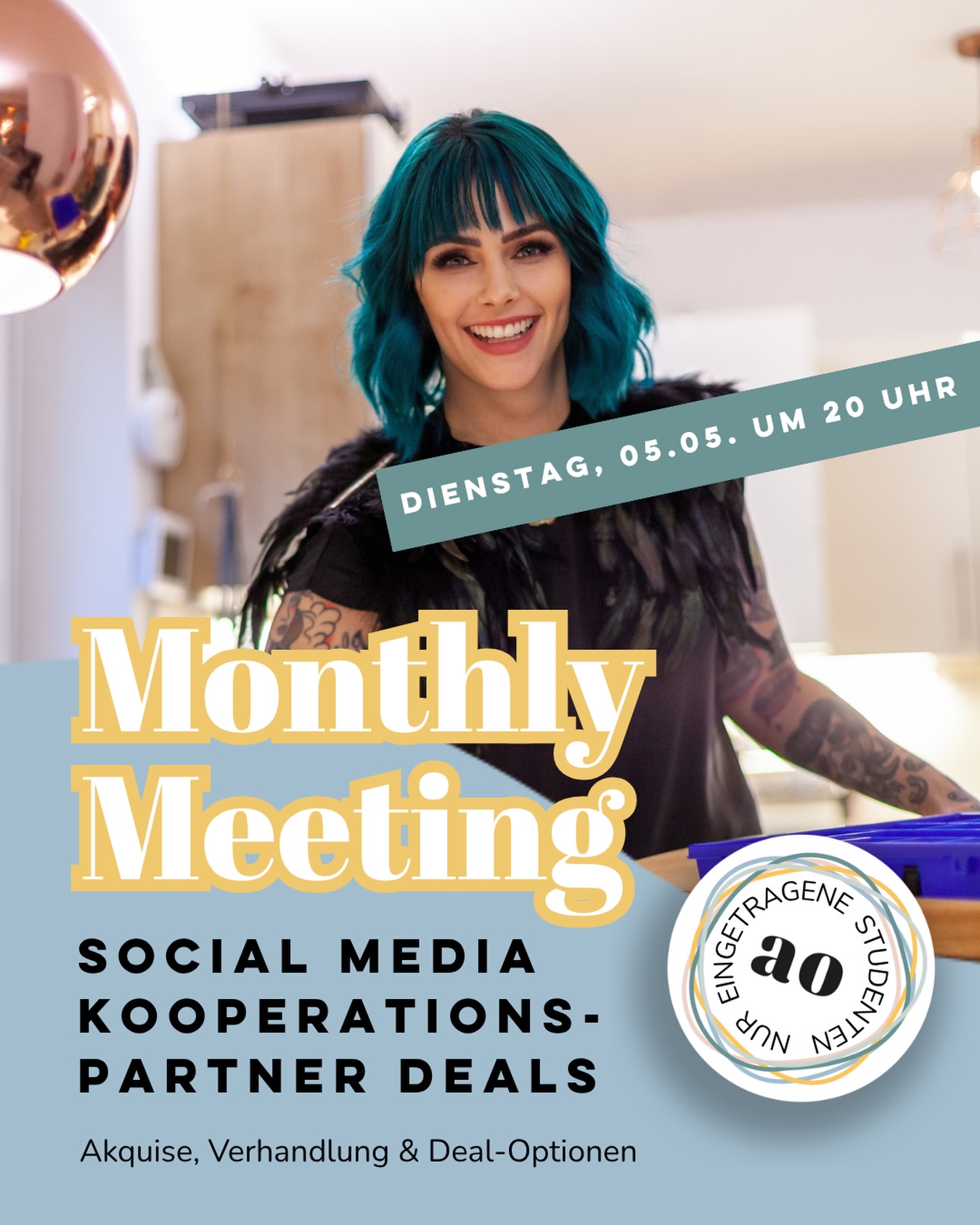 Vom Kontakt zur Kooperation: Darum geht es im nächsten Monthly Meeting ⤵️
🚨Achtung: Unser nächstes Monthly Meeting findet diesmal ausnahmsweise an einem Dienstag statt:
🗓 Dienstag, 05.05. um 20 Uhr
Nachdem Isabella über Werberecht, Kennzeichnung und Rechtliches gesprochen hat, gehen wir diesmal einen Schritt weiter:
Es geht um Social-Media-Kooperationen, Akquise, Verhandlungen und verschiedene Deal-Optionen.
Denn gerade im Ordnungsbusiness können passende Kooperationen ein wertvoller Teil der eigenen Sichtbarkeit und Positionierung sein, wenn sie strategisch und professionell aufgebaut sind.
Isabella spricht darüber:
• Wie finde ich passende Kooperationspartner?
• Wie gehe ich in die Akquise?
• Worauf kommt es bei der Verhandlung an?
• Welche Deal-Optionen gibt es?
• Wie erkenne ich, ob eine Kooperation wirklich zu meinem Business passt?
Wer mit Marken, Produkten oder anderen Unternehmen zusammenarbeitet, sollte wissen, welche Möglichkeiten es gibt und wie man diese Zusammenarbeit so gestaltet, dass sie zum eigenen Angebot und zur eigenen Positionierung passt.
Unsere Monthly Meetings sind fester Bestandteil der Ausbildung bei der Akademie der Ordnung.
Wenn du deine Ausbildung bei uns machst oder gemacht hast, ist die Teilnahme inklusive!
Du möchtest Ordnung professionell zum Beruf machen und dir ein tragfähiges Business aufbauen?
👉🏼 Dann ist die Ausbildung bei der Akademie der Ordnung dein nächster Schritt. 🎓
#socialmediafürselbstständige #kooperationen #businessaufbau #community #ordnungsbusiness