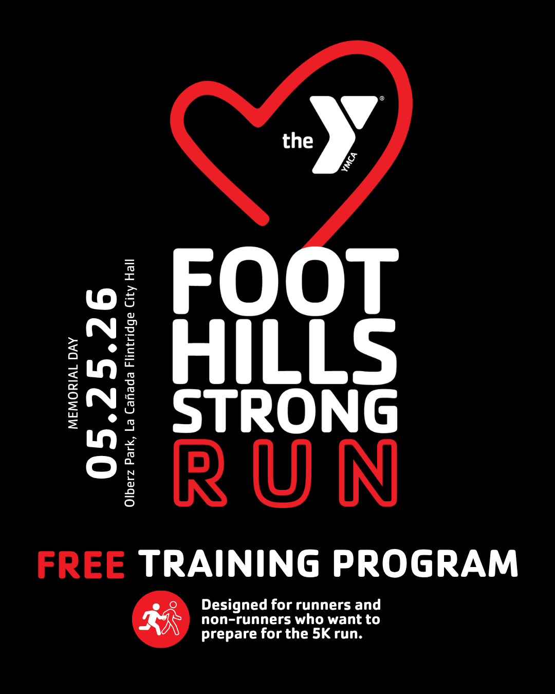 Train for the Fiesta Days 5K—no experience needed! Join our FREE program with coach Carolyn Sion starting THIS Monday, April 27 💪
📅 Training Dates
Mondays & Wednesdays
May 13 & 20
⏰ 5:30–6:30 PM
📍 Crescenta-Cañada Family YMCA (Upper parking lot/track)
🏁 Race Day
📅 May 25, 2026 (Memorial Day)
📍 Olberz Park, La Cañada Flintridge City Hall
Open to EVERYONE—members & non-members welcome ❤️
Let’s build strength, confidence, and community… one step at a time 👟
