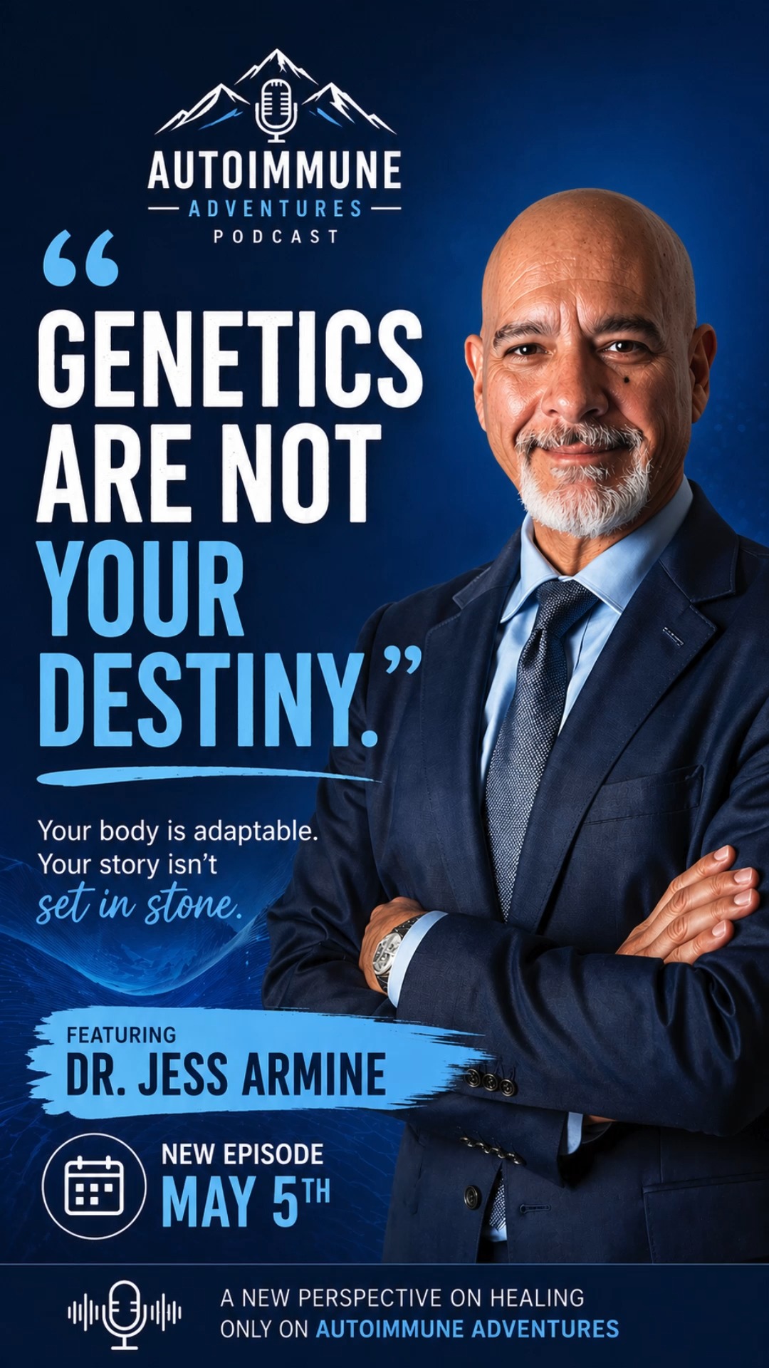 Are genetics really your destiny?
In this clip from Autoimmune Adventures, Dr. Jess shares a powerful perspective on chronic illness and healing—challenging the belief that your health is predetermined.
Full episode releases May 5th.
#AutoimmuneAdventures #DrJess #ChronicIllness #AutoimmuneDisease #HealingJourney #Epigenetics #FunctionalMedicine #WellnessPodcast #ChronicIllnessSupport #May5Release