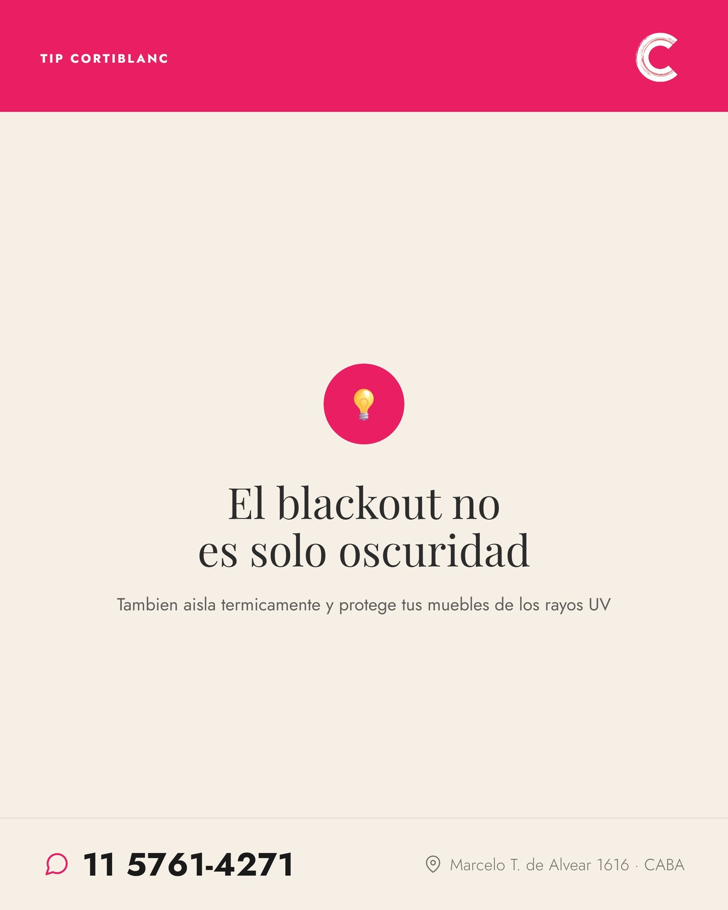 Dato clave para elegir bien tu cortina: no es solo el diseño, sino la orientación de tu ventana.
Ventana al oeste → sol fuerte → Sunscreen 5%
Ventana al sur → luz suave → Sheer
Dormitorio al este → sol de mañana → Blackout
Guardá este post y consultanos.
#tips #cortinas #decoracion #sunscreen #cortiblanc