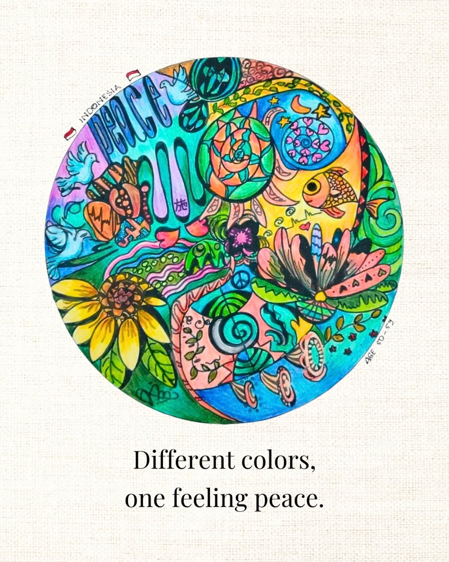 A heartwarming gift of art and words from Indonesia.
“Different colors, one feeling peace”
By @yani_decaart
Even with the same canvas, each person’s unique sensibility brings forth a different, beautiful radiance. Yet, the "wish for peace" woven into each stroke is truly universal.
This vivid harmony of colors feels like a gentle embrace for the soul.
Thank you for this beautiful share!
Terima kasih! 🇮🇩✨
We'd love to see your colour too.
Join the Festival
2026.05.10 Start
👉 @mirai_peaceartist
_______________
インドネシアから届いた、心温まるぬりえとメッセージ。
“Different colors, one feeling peace”
(色は違えど、平和の想いはひとつ)
By @yani_decaart
同じ下絵でも、手にする人の感性によってこれほどまでに多様な輝きを放ちます。
けれど、そこに込められた「平和への願い」は世界共通。
鮮やかな色彩の調和(ハーモニー)が、私たちの心にそっと寄り添ってくれるようです。
素敵なシェアをありがとうございます!
Terima kasih! 🇮🇩✨
あなたの色も、ぜひ見せてください。
Join the Festival
2026.05.10 Start
👉 @mirai_peaceartist
#MIRAInoIROnoWA #MeditationArt
Art #coloringfestival #peaceartist #ColoringContest
