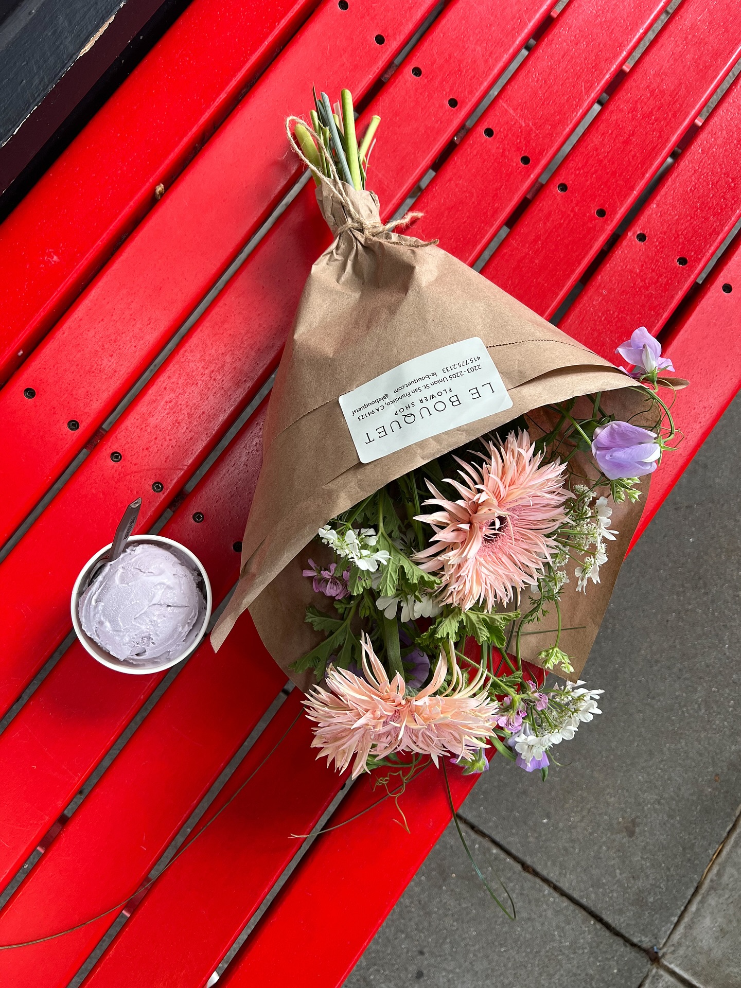 This Friday we’re popping up at Salt & Straw on Fillmore Street — right in time for their May Flowers Series. Fresh blooms for purchase while you taste your way through jasmine, saffron, chamomile, and rhubarb. Come find us 4–7pm. @saltandstraw
The May Flowers Series: 5/1/26–5/28/26
A spring ice-cream menu in full bloom—bright, aromatic scoops built with a chef’s touch.
* Jasmine Milk Tea Almond Stracciatella
* Strawberry Tres Leches
* Rhubarb Crumble with Toasted Anise
* Saffron Milk with Wildflower Honey
* Coffee Chamomile Sherbet (v)