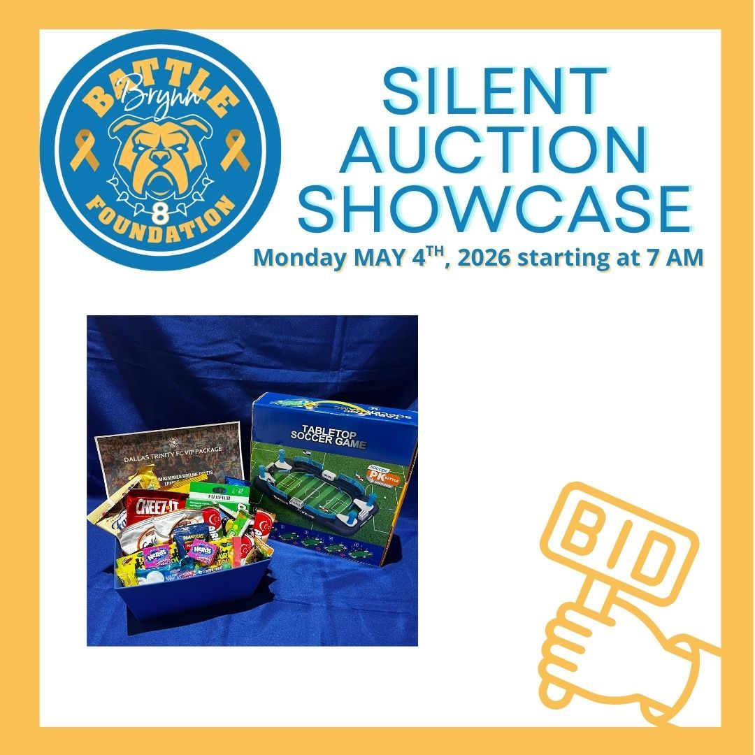 Bidding is LIVE! https://web.bidbeacon.com/share/auction.php?code=6M3G2M
Bid on this VIP Sideline Experience for 6 to the Saturday, May 16th match—including premium seats right on the action AND parking included! You’ll feel every cheer, every goal, and every moment like never before.
But the fun doesn’t stop there… this package also includes a Family Fun Night bundle ($136 value) featuring a mini tabletop soccer game, snack bar treats, and disposable cameras to capture all the unforgettable memories 📸🍿
Perfect for friends, families, and soccer fans who want more than just a seat—they want an experience.
All proceeds benefit the Battle Brynn Foundation, helping us support pediatric cancer warriors and their families across DFW 💛