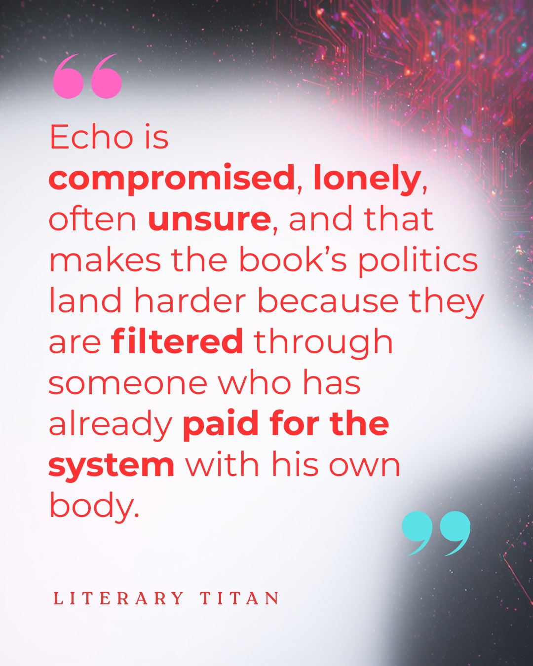 "MIR.EXE" is available now! Check out what people are saying about it!
Amazon: https://a.co/d/03MXc3hd
Signed Copies: https://www.storiesbydk.com
#scifi #sciencefiction #cyberpunk #books #bookish #indieauthor #indiescifi #syfy @atmospherepress