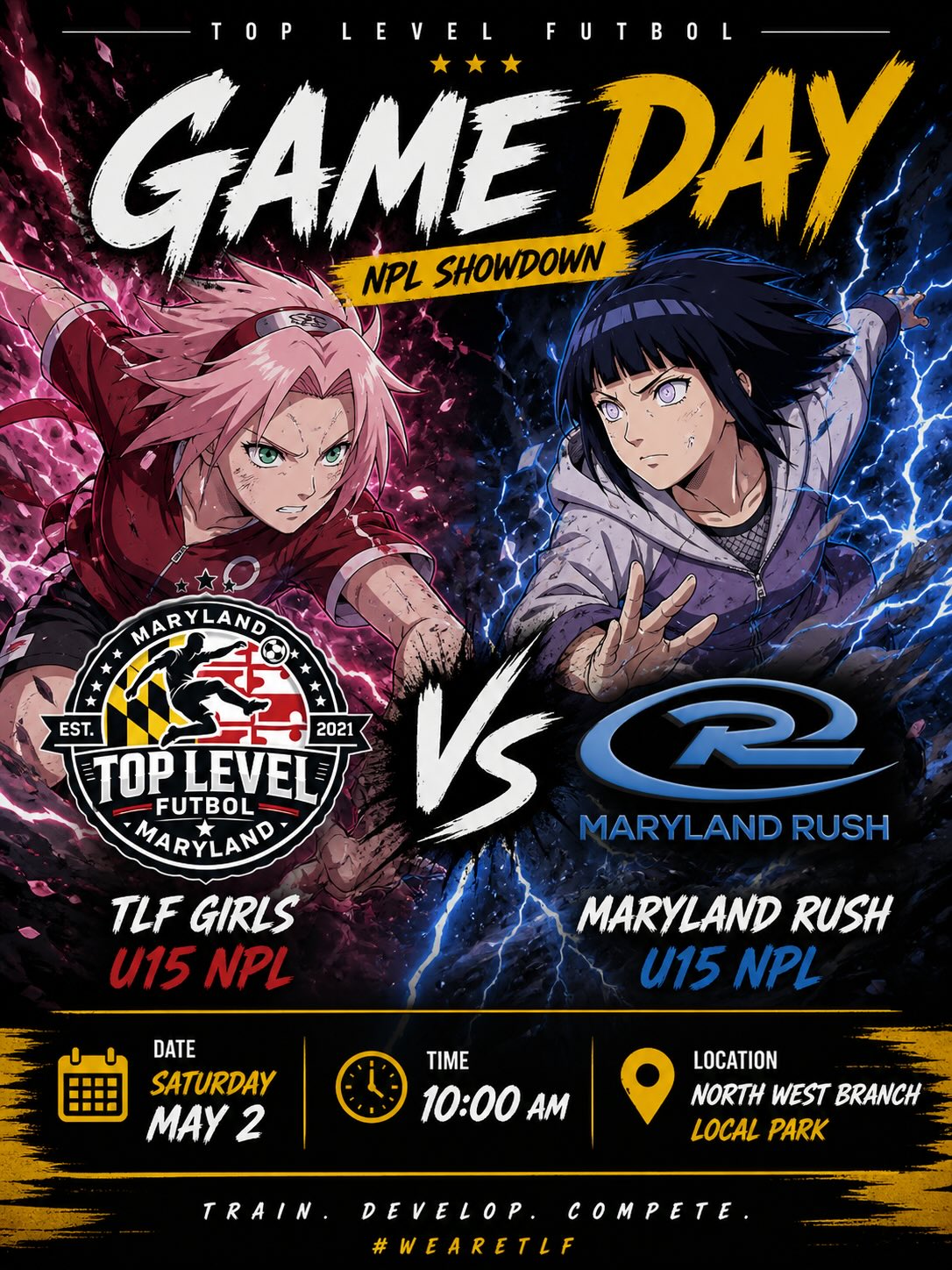 Full slate this weekend 🔥
⚽ TLF Boys U16 NPL vs Rockville
⚽ TLF Girls U15 NPL vs Maryland Rush
⚽ TLF Boys U15 Pre-NPL vs Dribble United
⚽ TLF Boys U8 vs Grassroots (EDP Futures)
Different teams. Same standard.
#TLF #GameDay #YouthDevelopment #SoccerLife #DMVSoccer