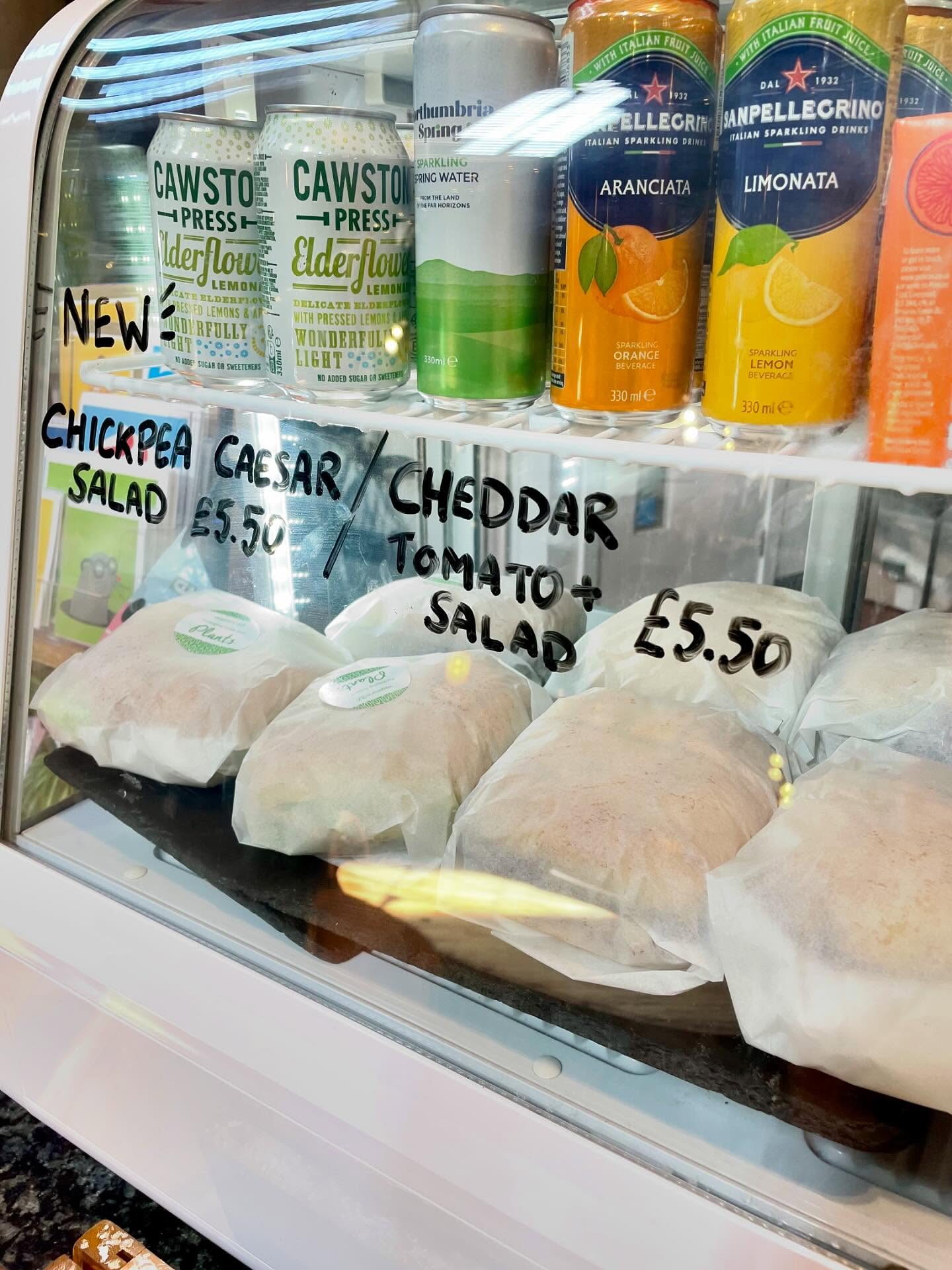 New Ready to Go Menu Item!
COLD SANDWICHES 🥶🥪
We’ve got:
CHICKPEA CAESAR SALAD (vegan)
CHEDDAR TOMATO + SALAD (veggie)
Delicious to have in or takeaway and just in time for summer