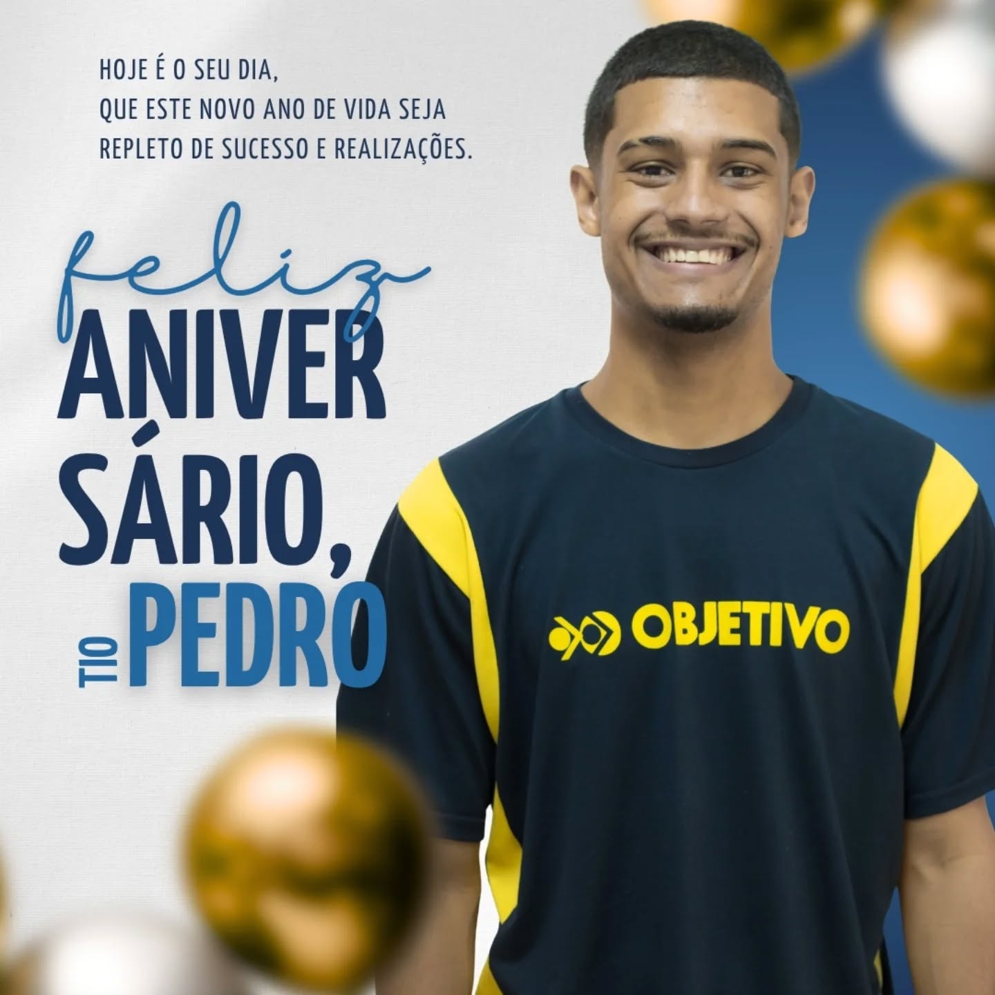 Parabenizamos o nosso querido colaborador Pedro pelo seu aniversário!
Que este novo ciclo seja repleto de conquistas, alegria, saúde e muitas realizações. Agradecemos pela sua dedicação e por fazer parte da nossa equipe com tanto empenho e carinho.
Feliz aniversário, Pedro! Que não faltem motivos para sorrir hoje e sempre!