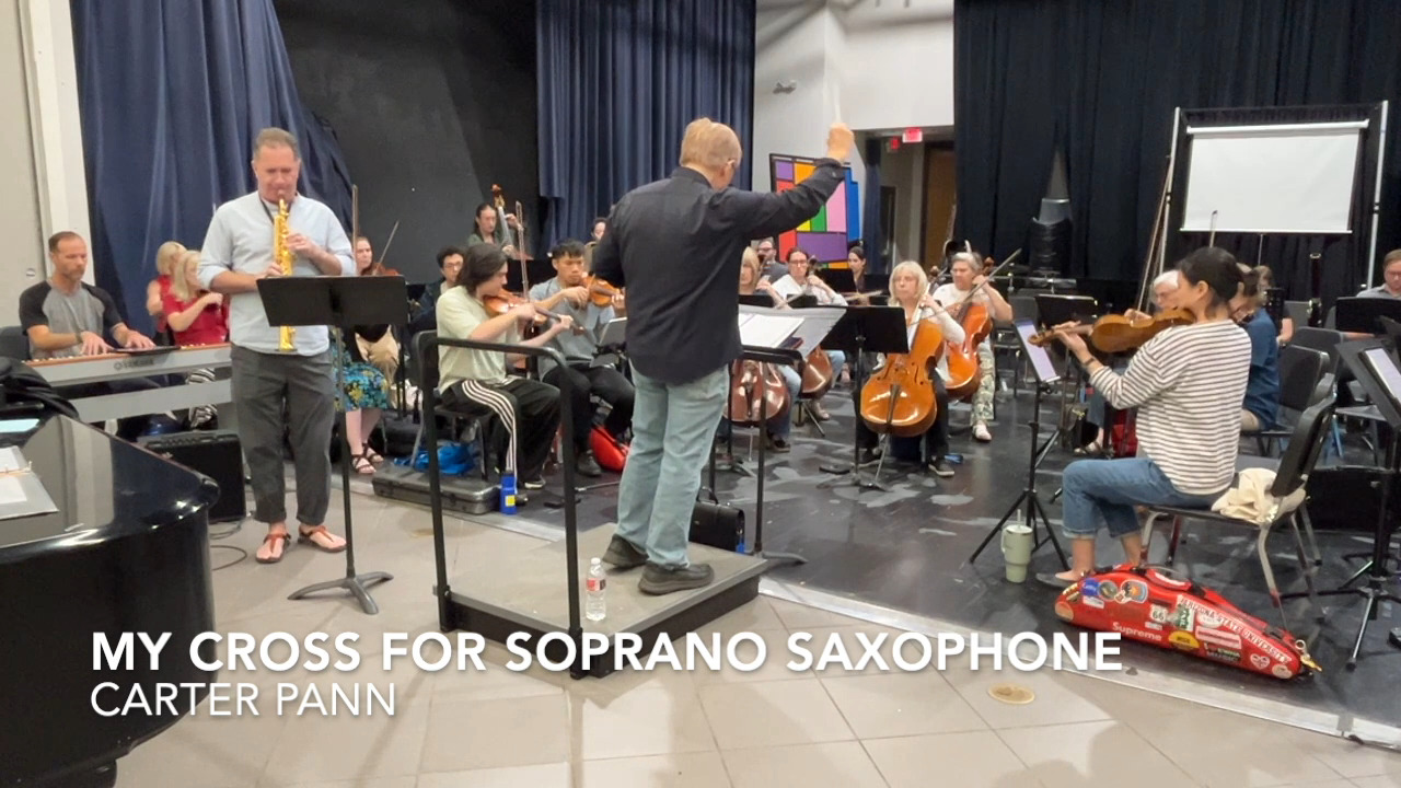 SNEAK PEAK! Saxophonist Christopher Creviston and MusicaNova Orchestra will present the world premiere of Pulitzer finalist Carter Pann's "My Cross for Soprano Saxophone and Orchestra." Here are 22 seconds from the first time it was played anywhere. To hear the entire thing -- and lots of other great music -- be at the Tempe Center for the Arts at 7 p.m. Saturday. Get your tickets at https://purchase.tempecenterforthearts.com/ChooseSeats/66601