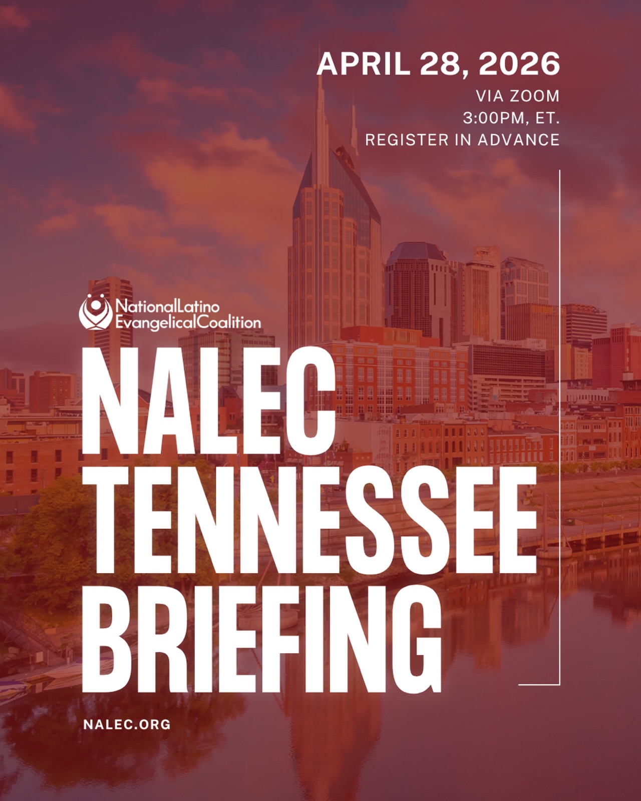 Join our NaLEC Tennessee Briefing!
Webinar designed to equip pastors, faith leaders, and community stakeholders with a clear understanding of key policy developments surrounding immigration.
We will provide practical insights, theological framing, and actionable guidance to help leaders respond faithfully and effectively within their local contexts.
📌Register in advance for this webinar:
https://us02web.zoom.us/webinar/register/WN_CJwWWW5LQ2qX7qpRhmevgA
➡️After registering, you will receive a confirmation email containing information about joining the webinar.
#NalecBriefing #nalecorg #tennessee
