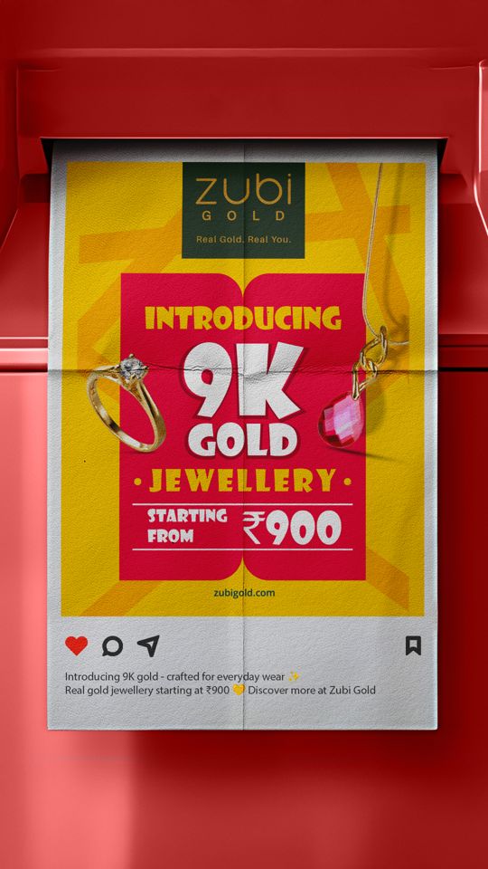 Introducing 9K gold at Zubi Gold 😍✨
Real gold jewellery starting at just ₹900 💛
Your daily drip starts here—don’t miss out!
Visit Zubi Gold today. Real Gold. Real You.
Visit us at - @centresquarekochi @m5ecity_mall
#ZubiGold #ShopZubiGold #ZubiFinds #StartingAt900 #GoldEveryday #GlowWithZubi #RealGoldRealYou