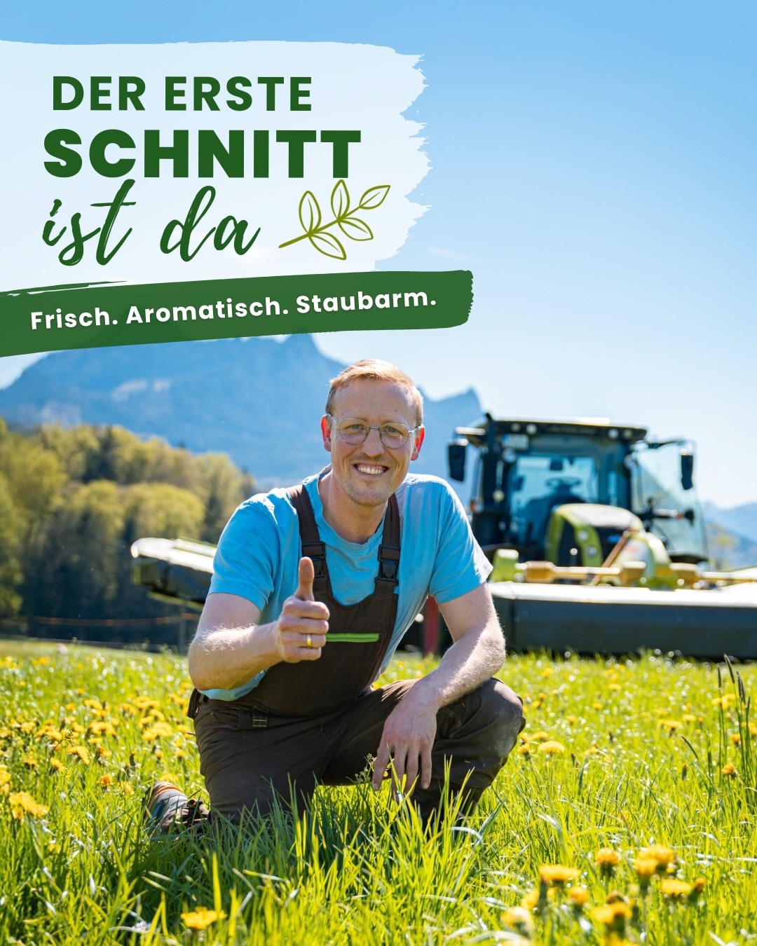 I gfrei mi bärig – der erste Schnitt is fertig! 🌱 Und i sag’s euch: Der Duft is wieder a Wahnsinn! 😍💚 …auch wenn i aktuell ned allzu viel riech — danke, Erkältung 😄 Aber mein Umfeld bestätigt’s: Es duftet wieder richtig guad!
Aktuell versenden wir nur noch den ersten Schnitt – erntefrisch von unseren artenreichen Bergwiesen, schonend getrocknet und bereit für eure Fellnasen. 🌱🐹🐰
Gut zu wissen: 👉 Nacherwärmung im Heu entsteht nur, wenn noch Restfeuchte drin ist. Dank unserer modernen Heutrocknung können wir das zu 100 % ausschließen. Heißt für dich: Unser Heu ist stabil – und wir können es schon jetzt guten Gewissens abpacken. 📦
Wer von euch freut sich auch so auf erntefrisches Heu? 🤩 Schreibt’s gern in die Kommentare!
Pfiat eich,
Johannes & das Samerberger Heustadl Team ✌️💚