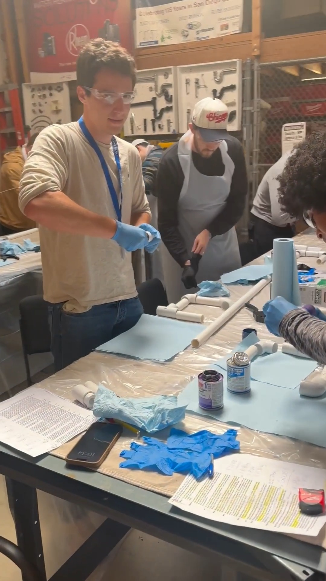 PHCC Academy students getting hands-on with PVC cementing — the kind of skill that keeps homes and businesses running every day. This is what registered apprenticeship in the trades looks like. 🔧 #NAW2026
#ApprenticeshipUSA #AmericaAtWork
#plumbing #tradeschool #apprenticeship #sandiego #phcc #growthetrades