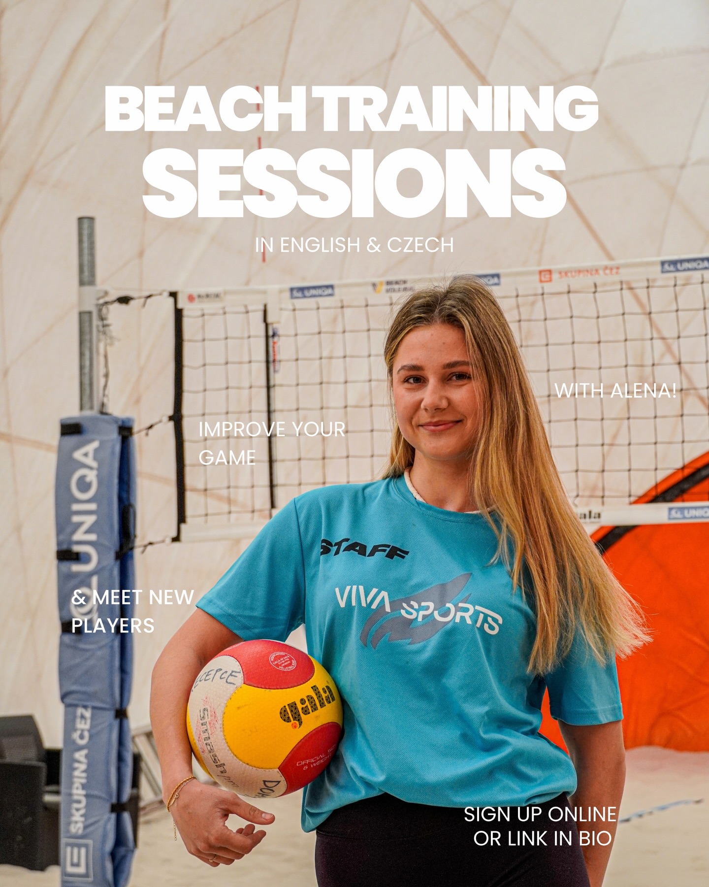 🏐 Beach Volleyball Training is here!
Whether you’re just starting out or looking to level up your game, this one’s for you.
Coach Alena leads the session, splitting groups by skill level so everyone gets the most out of it. Sessions run in English 🇬🇧 and Czech 🇨🇿.
📅 Tuesdays ⏰ 20:30 – 21:30 📍 Domyno Sports, Prague 4 💡 All courts are floodlit
Beginners and intermediates welcome. Come for the skills, stay for the vibes. 🙌
👇 Register via the link in bio.