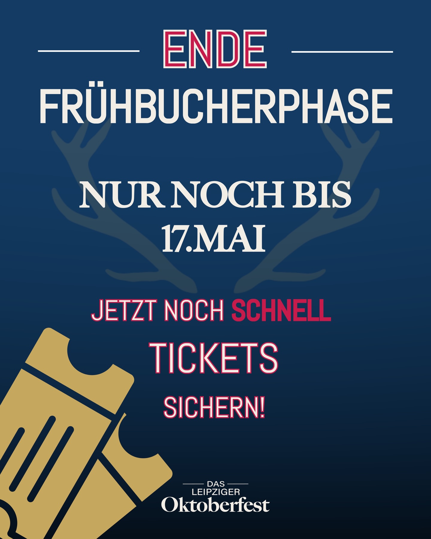 Du kommst sowieso. 🍻
Also hol dir dein Ticket, bevor es teurer wird. 🫰
👉 Frühbucher endet am 17. Mai.
📸 @jonrenker
#dasleipzigeroktoberfest #leipzig #oktoberfest2026 #wiesn #frühbucher